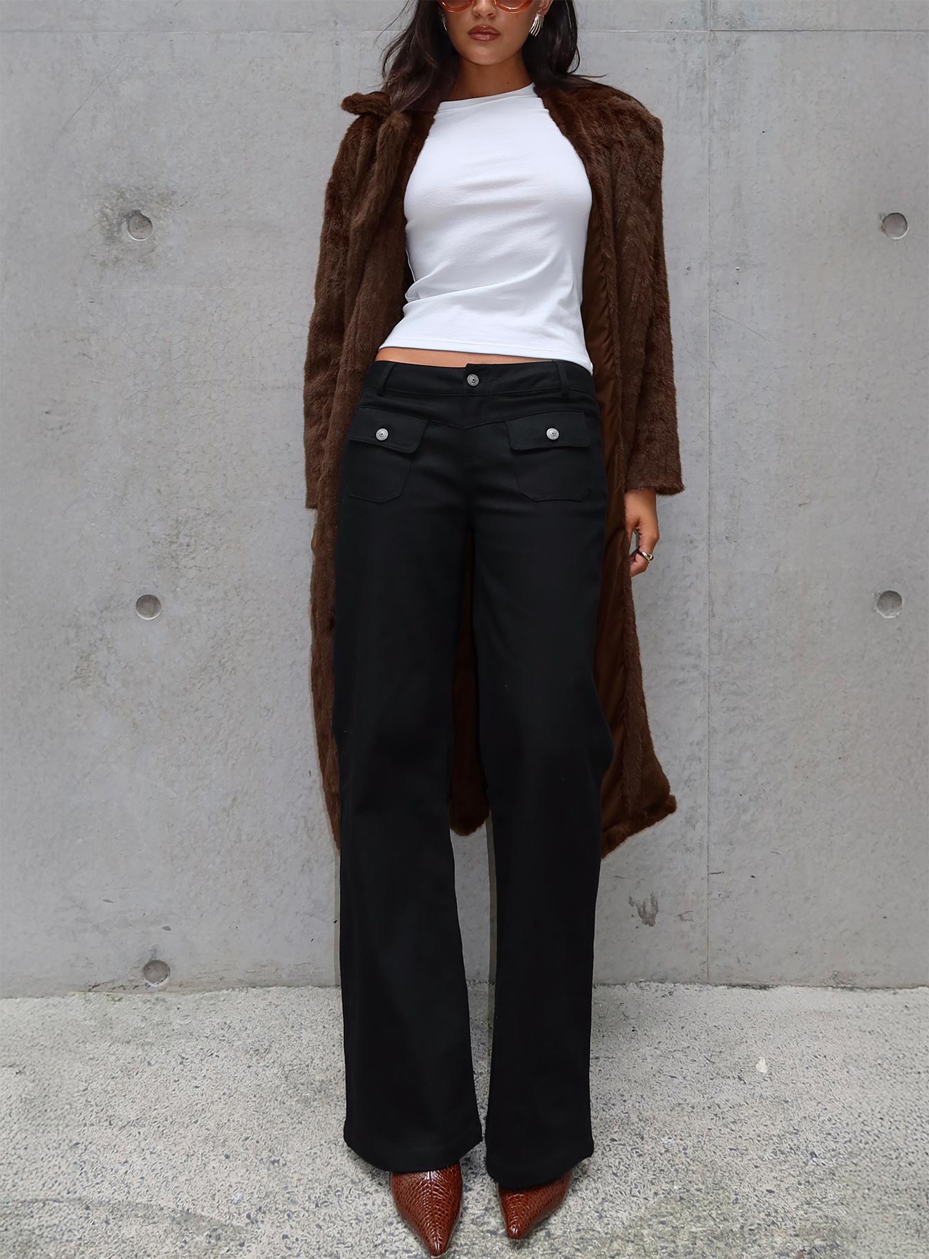 Benicale Low Rise Cargo Pants Black、mySite、solidvoid