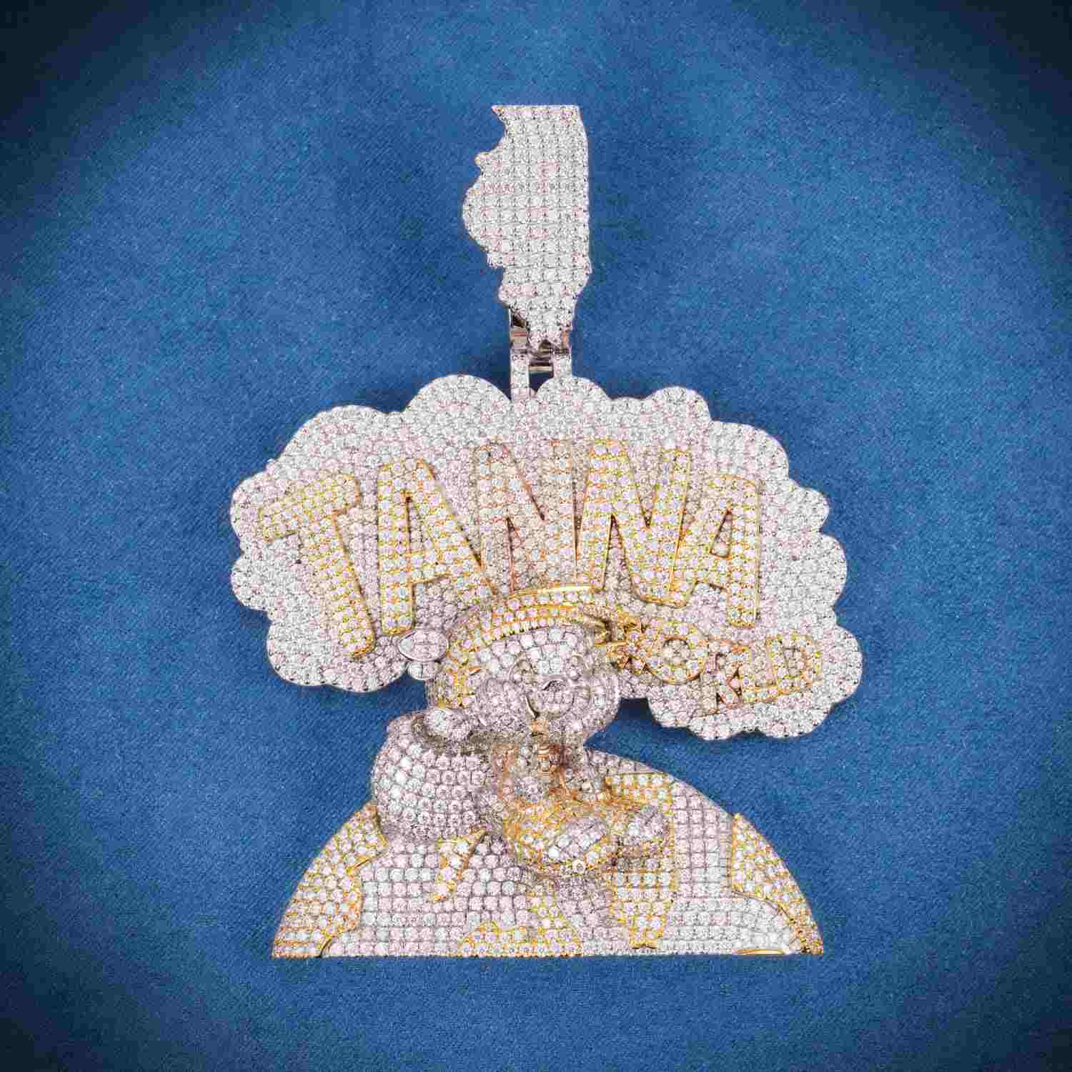 TANNA WORLD Custom Moissanite Pendant 14K Gold、mySite、hinf8tx79