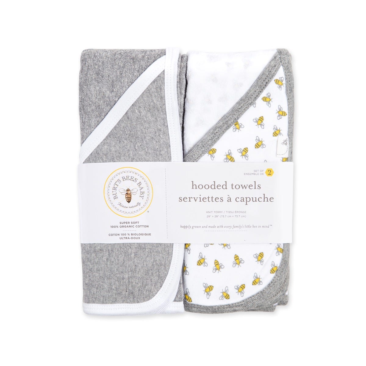  Honey Bee Organic Cotton Hooded Towel 2 Pack、mySite、layawaytickets