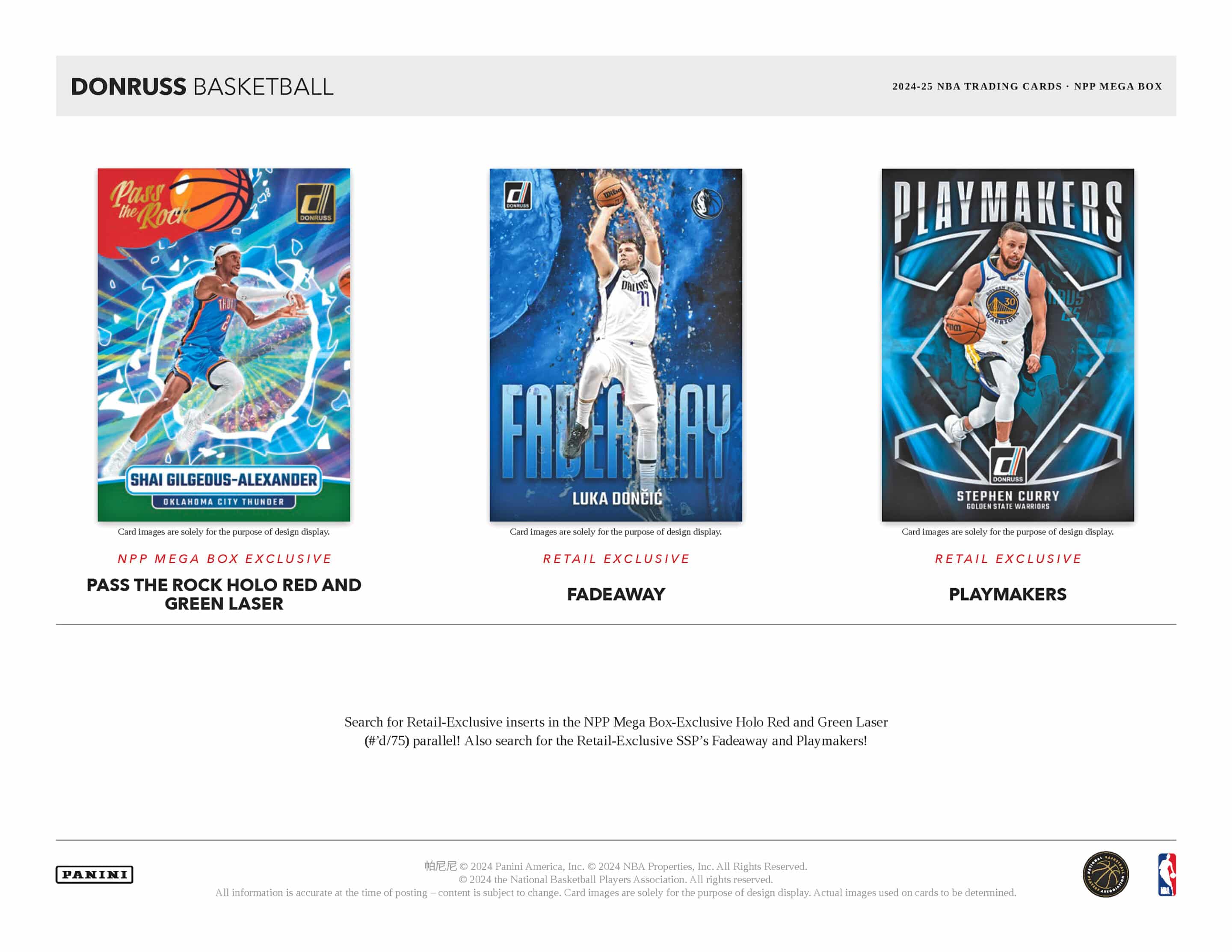 Panini Donruss NBA Basketball 2024/25 - Mega Box、mySite、waistdrama