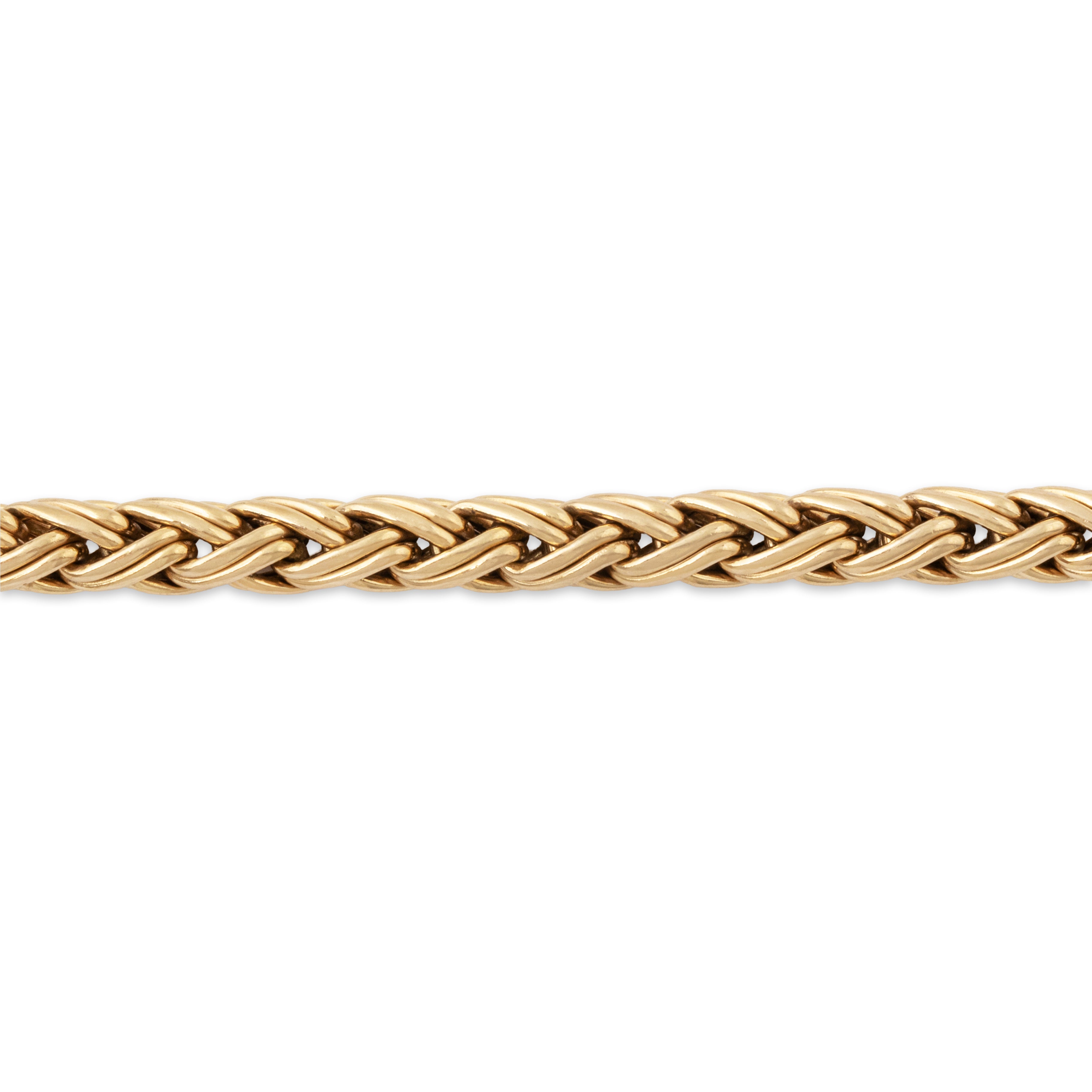 Vintage Tiffany & Co. 14k Yellow Gold Braided Rope Bracelet 6.75、mySite、hinf8tx79