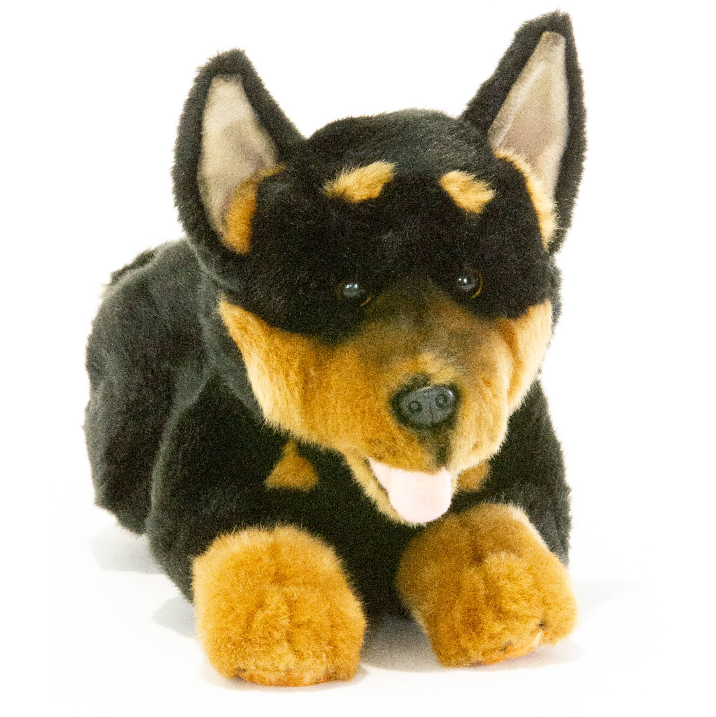 Black or Red and Tan Australian Kelpie Puppies Plush Size 30cm/12 Stuffed Animal Realistic、mySite、g9winljtr