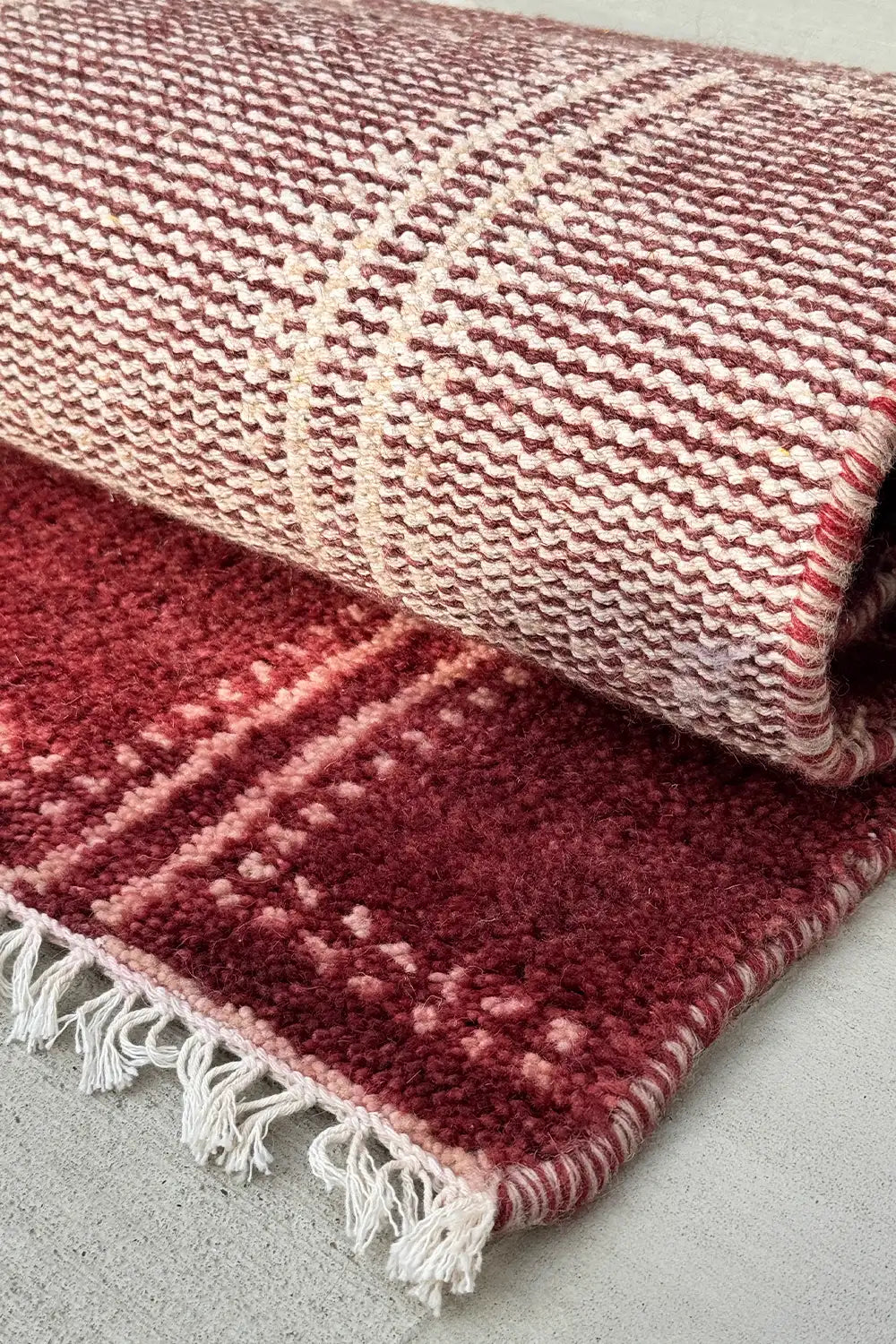 Boxstep Oushak Hand-Knotted Geometric Wool Rug、mySite、gigharbornorthrealestate