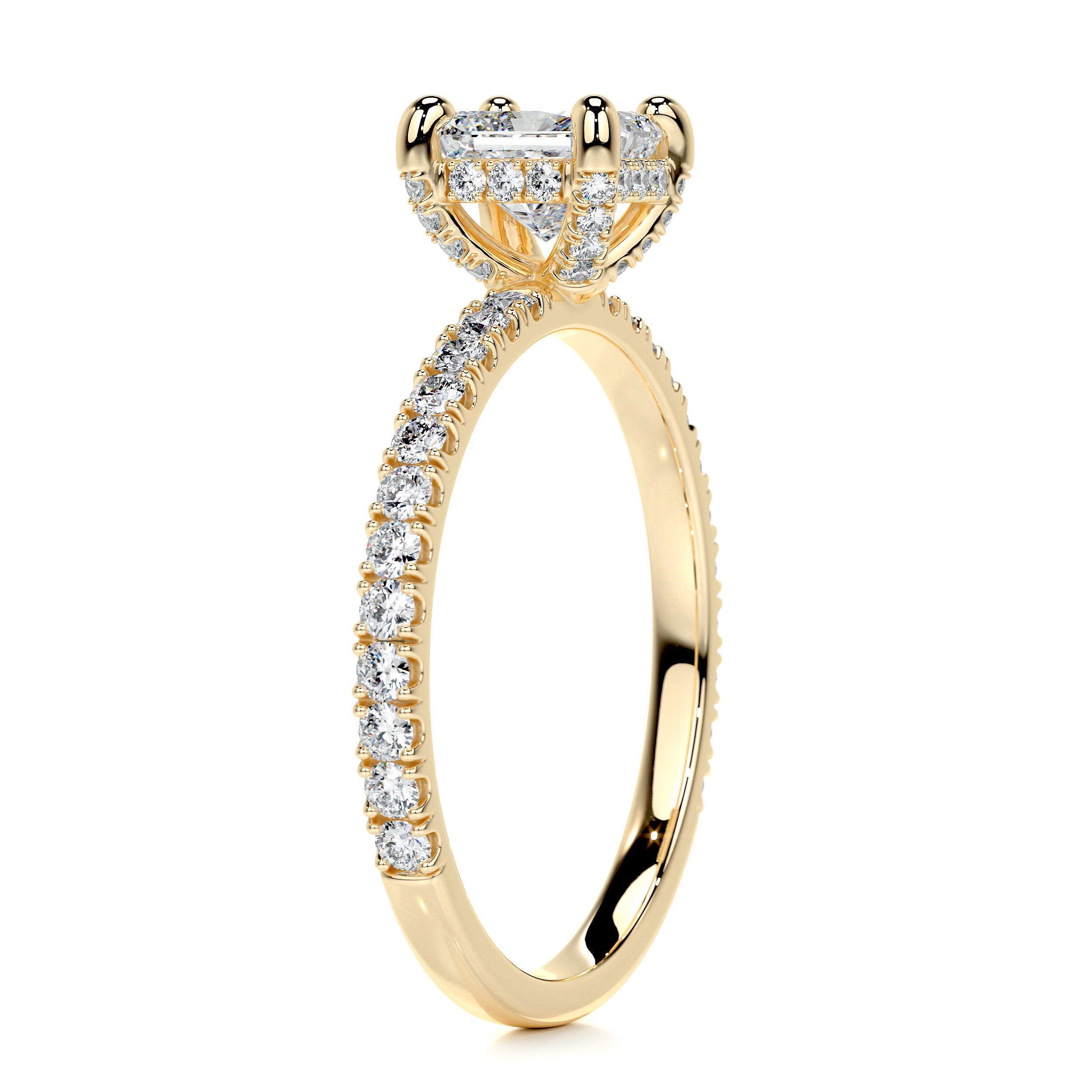 Deborah Moissanite & Diamond Ring -18K Yellow Gold、mySite、hinf8tx79