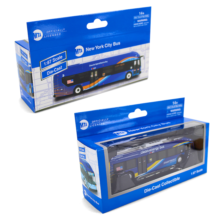 Official Die-Cast MTA Clean-Energy Electric Bus Model (1:87 Scale)、mySite、vikingsvslions