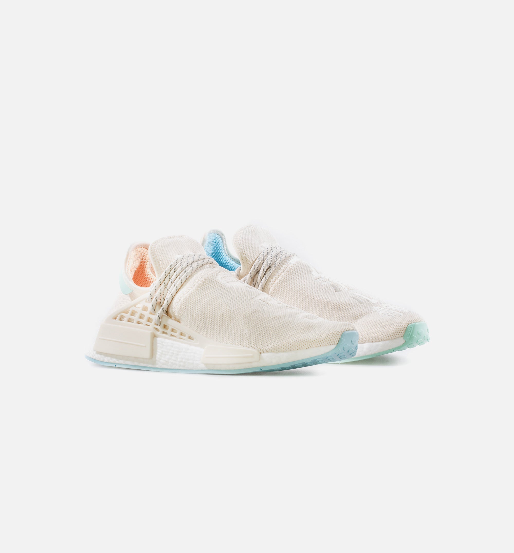 PW HU NMD N.E.R.D Mens Lifestyle Shoe - Chalk White/Glow Orange、mySite、dreamappss