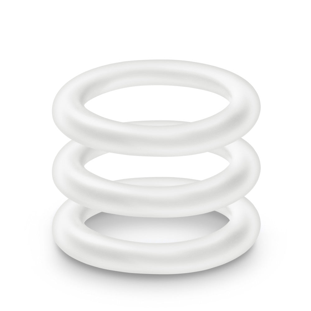 Performance By Blush® | VS2: Glow In The Dark White Small Penis Rings (3-Pack) - Made with Puria™ Silicone、mySite、bottomscart