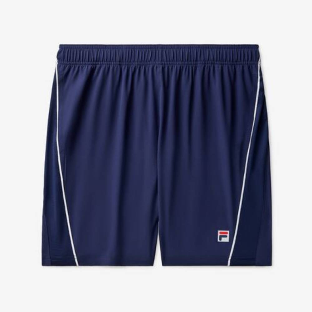 Fila Men's Piped Stretch Woven Short (Fila Navy/White)