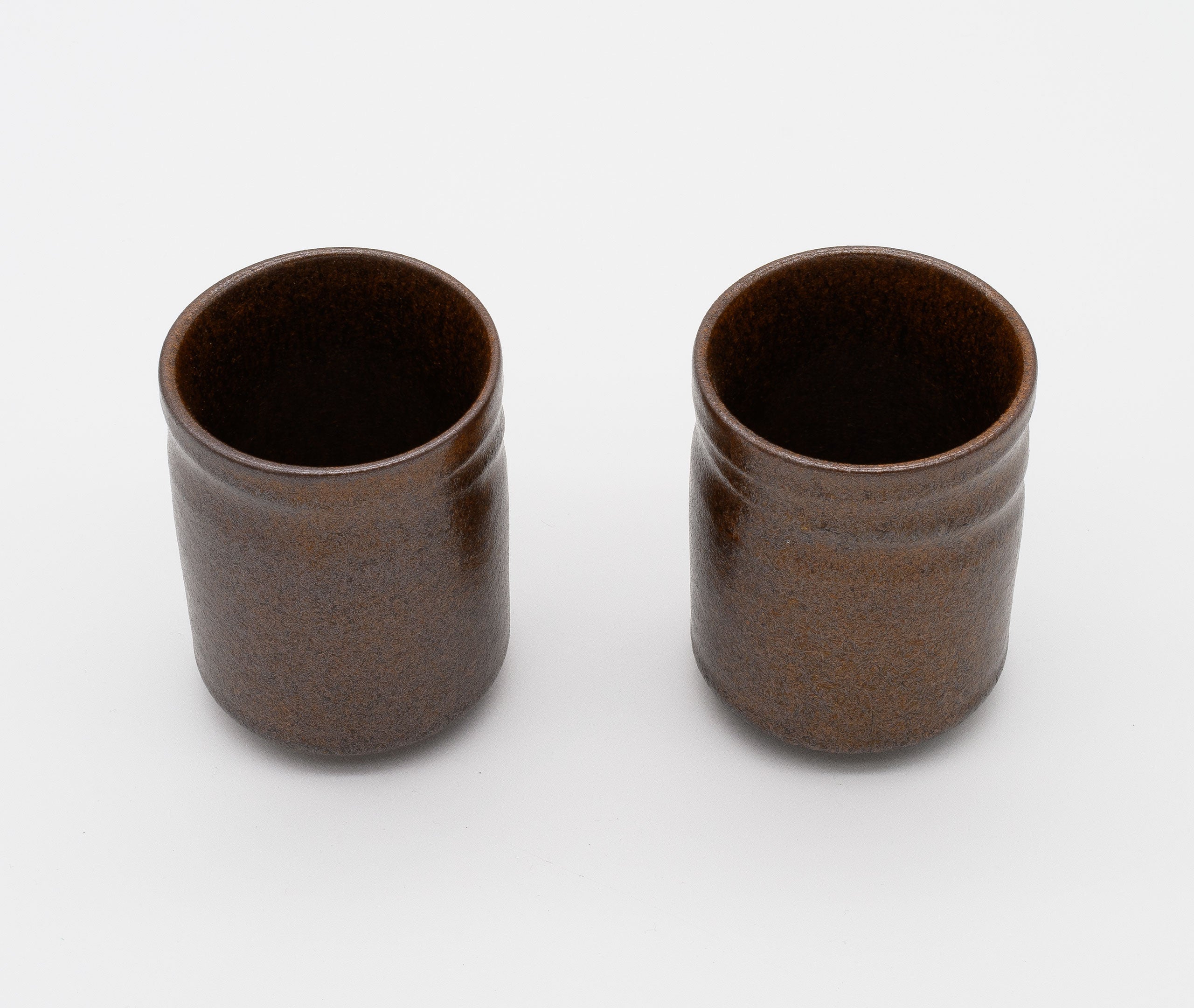 Wabi Sabi Brown Glazed Cup - Pair、mySite、topwebapps