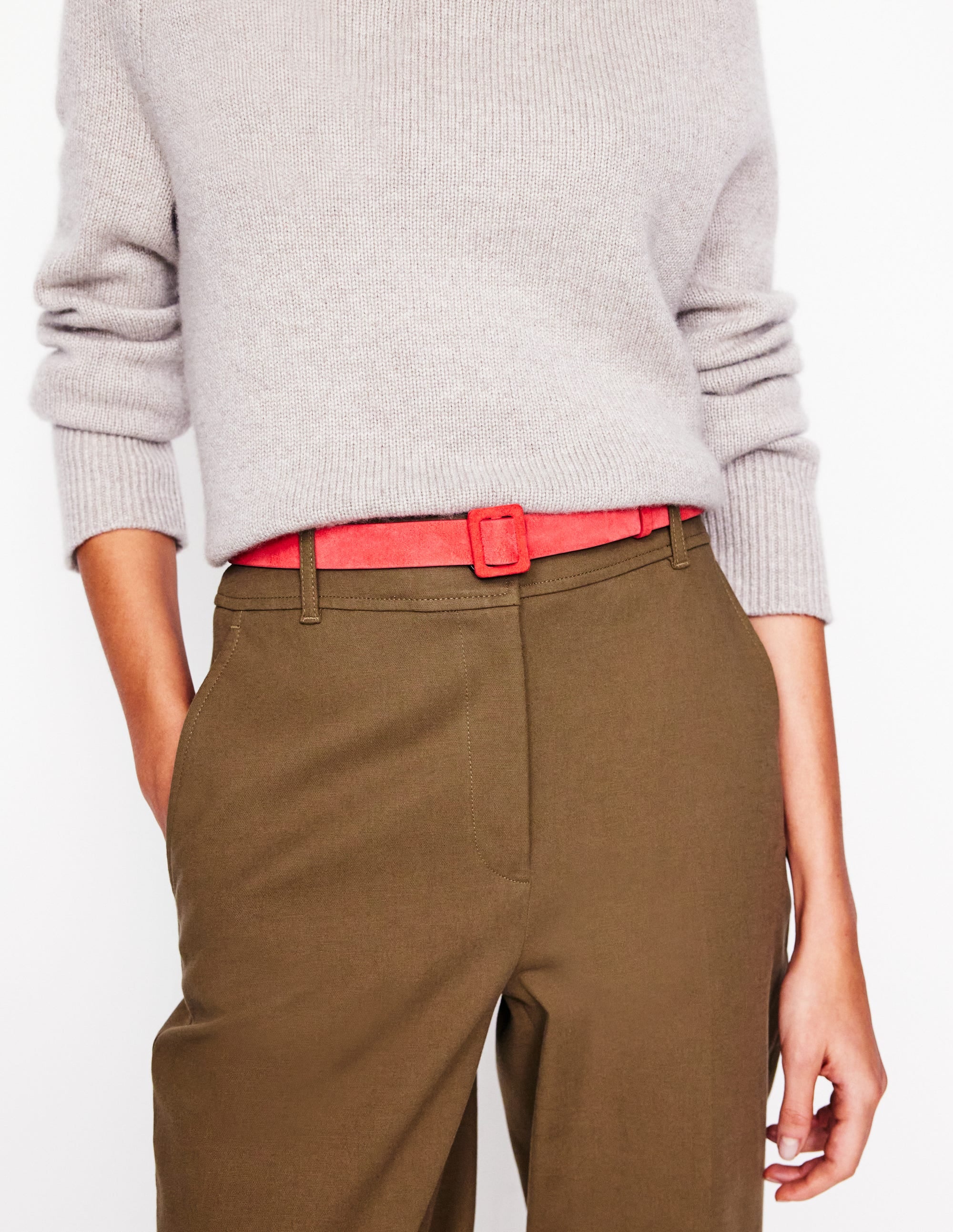  Suede Skinny Buckle Belt-Strawberry Tart Red、mySite、ashleygrahame