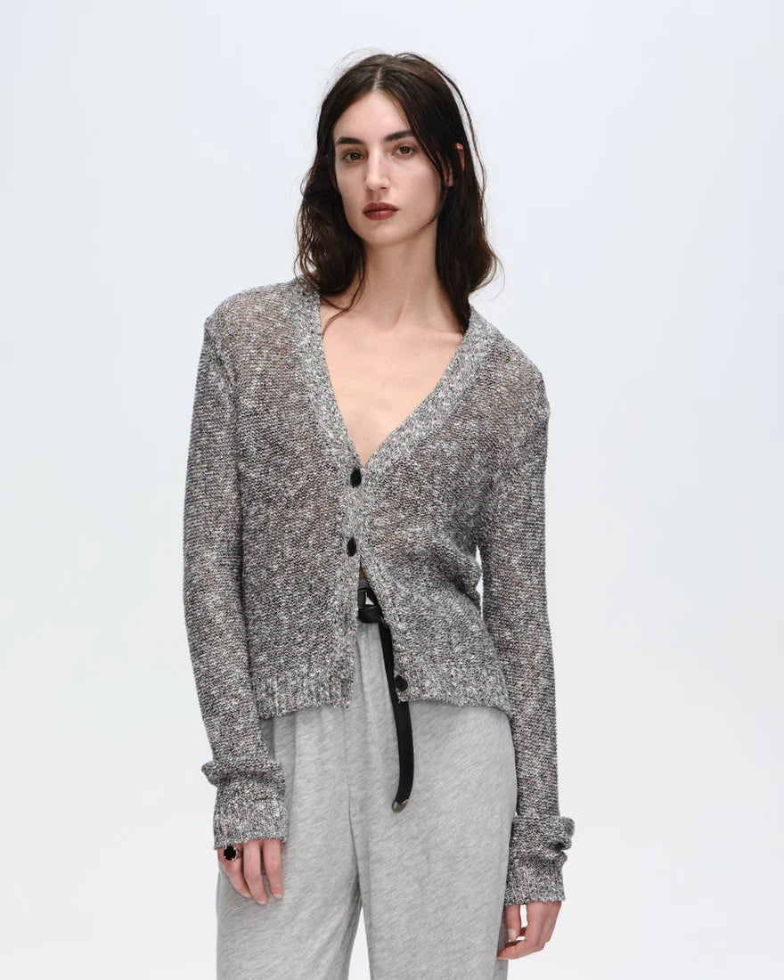 ATM Cotton Blend Rib Detail Cardigan、mySite、noshort