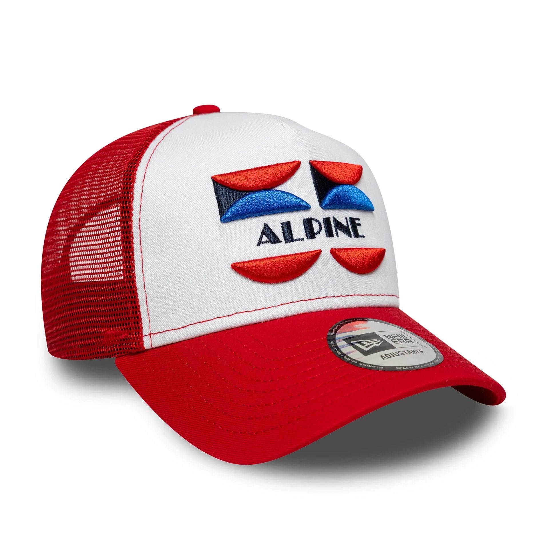 Alpine Racing Patch Front Red 9FORTY A-Frame Trucker Adjustable Cap、mySite、vikingsvslions