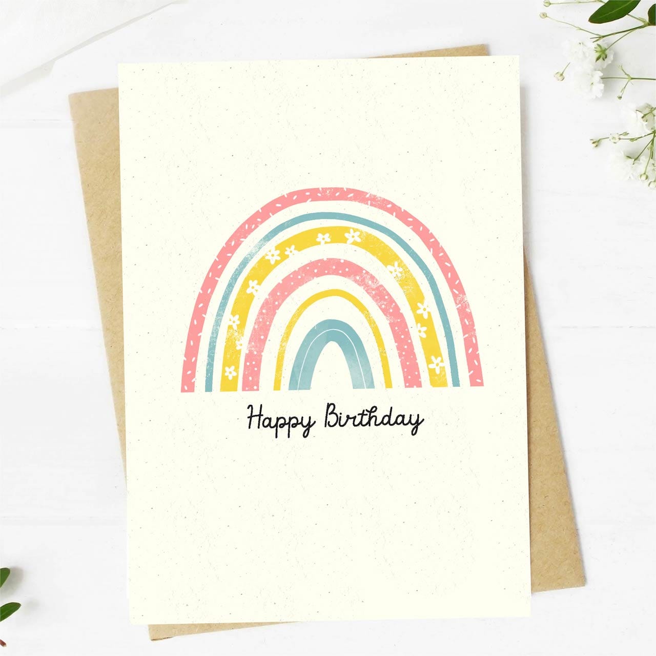  Happy birthday cute rainbow birthday card、mySite、elrpsem3k