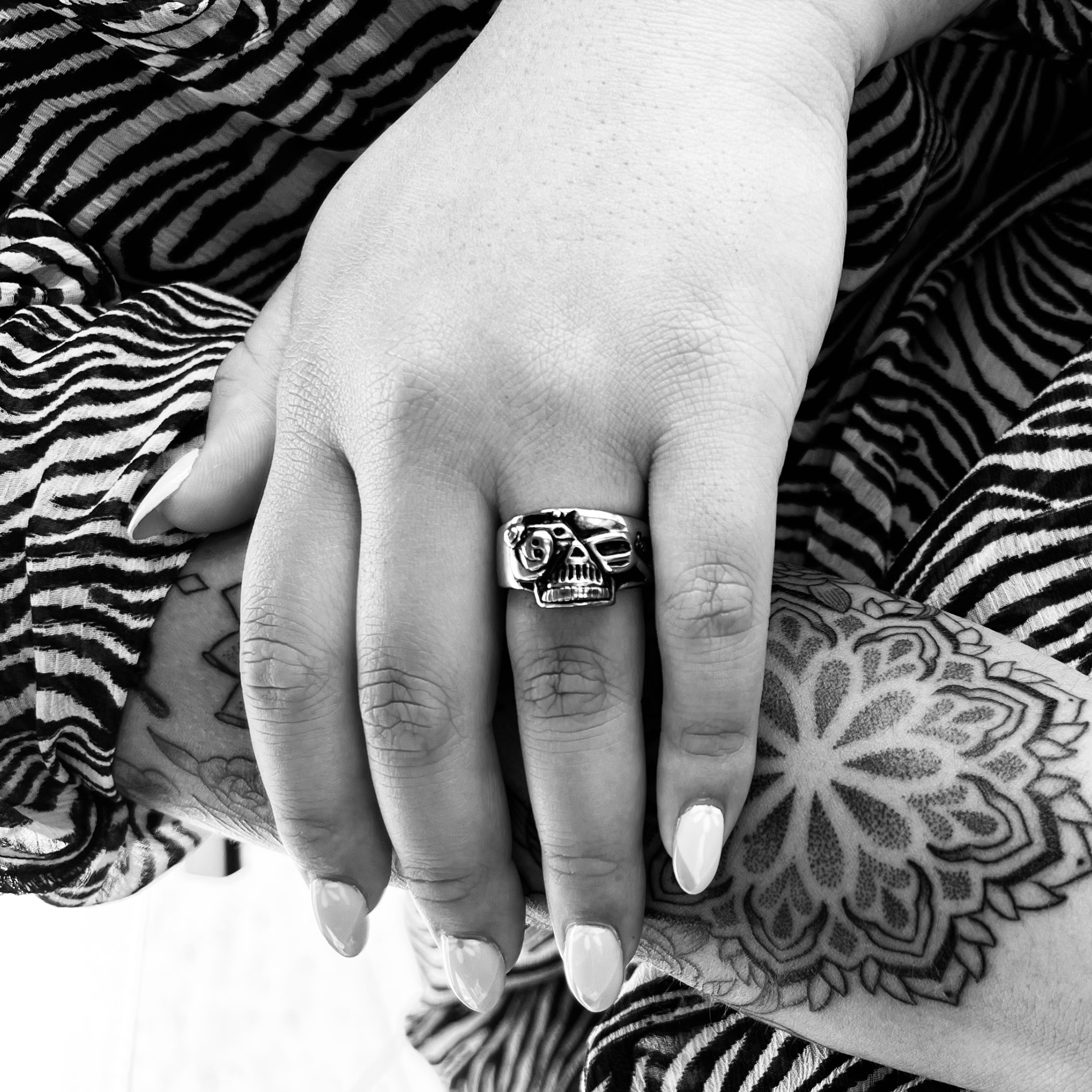 Polished Skull Stainless Steel Ring / SCR2015、mySite、dreamappss