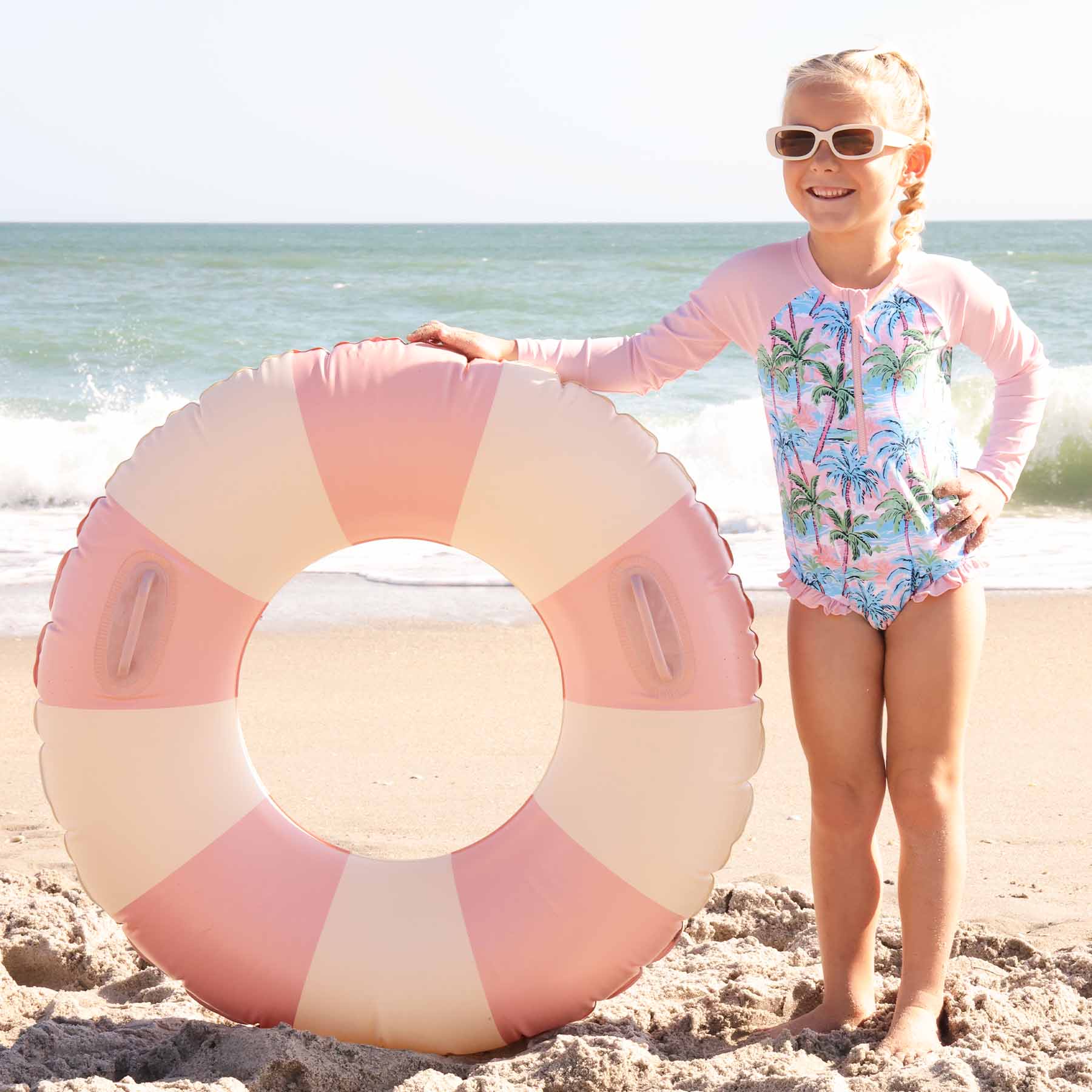  Long Sleeve Rash Guard with Front Zipper | Pastel Palms、mySite、layawaytickets