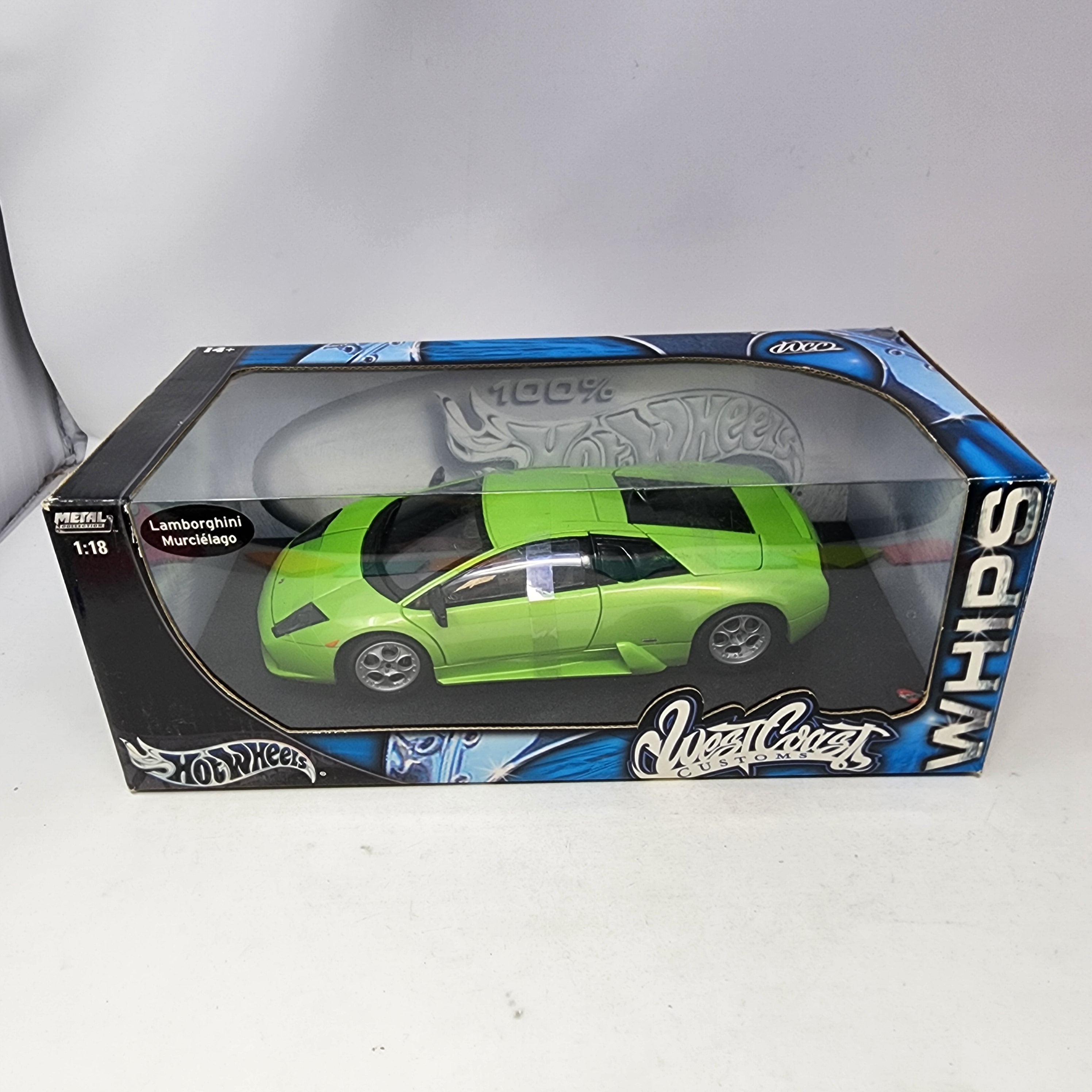 Lamborghini Murcielago West Coast Customs * Green * 100% Hot Wheels 1/18 Scale、mySite、hgirdovlk