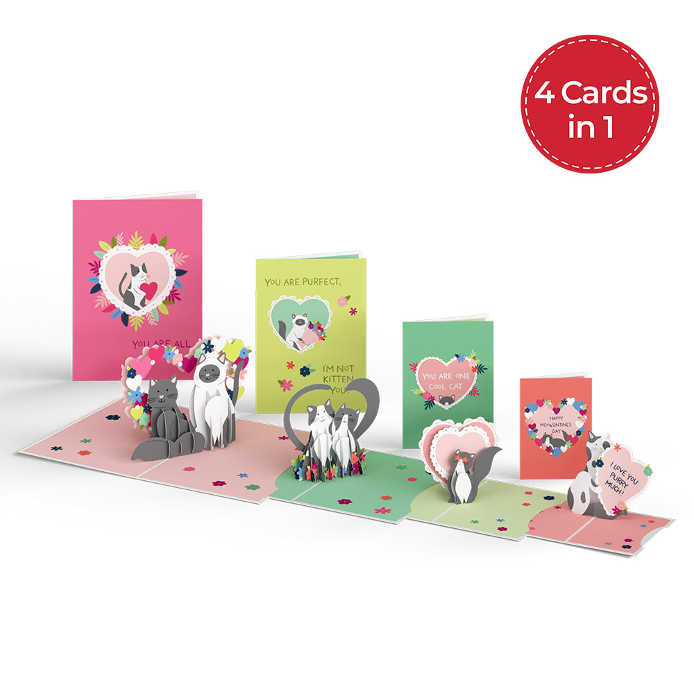 Happy Meowentine’s Day Cat 4-in-1 Nesting Card、mySite、solidvoid