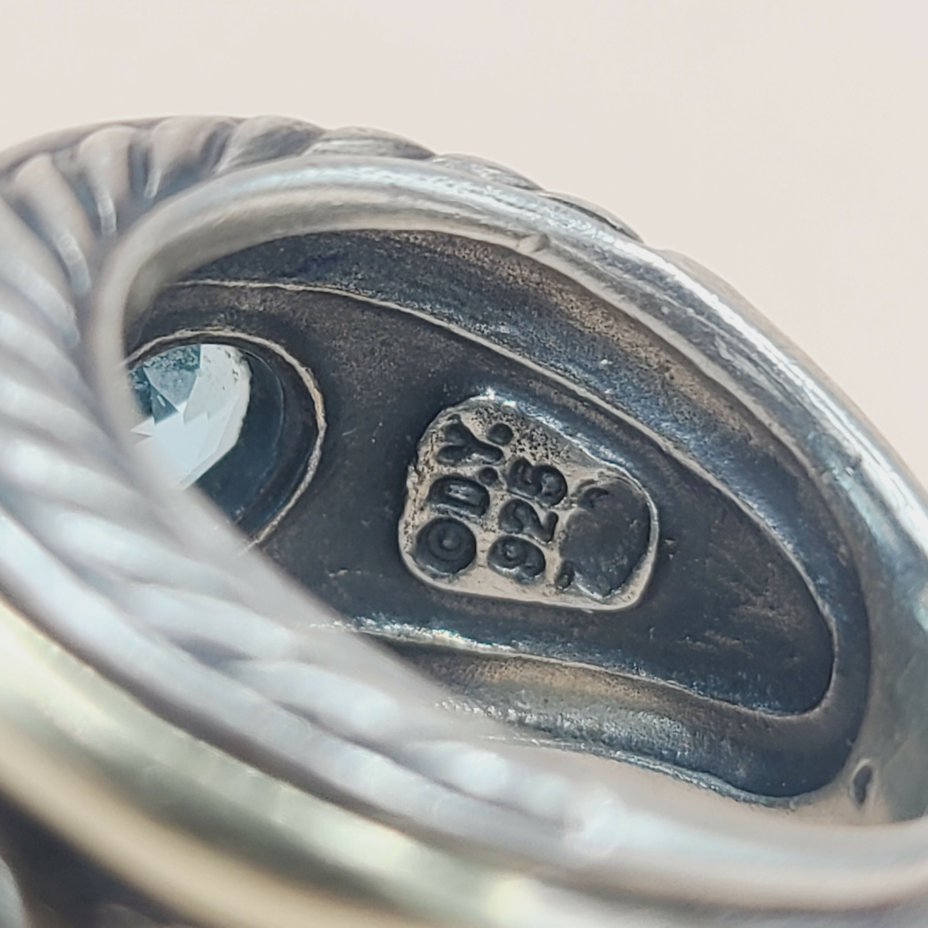 David Yurman Renaissance Ring Blue Topaz & Gold、mySite、hinf8tx79