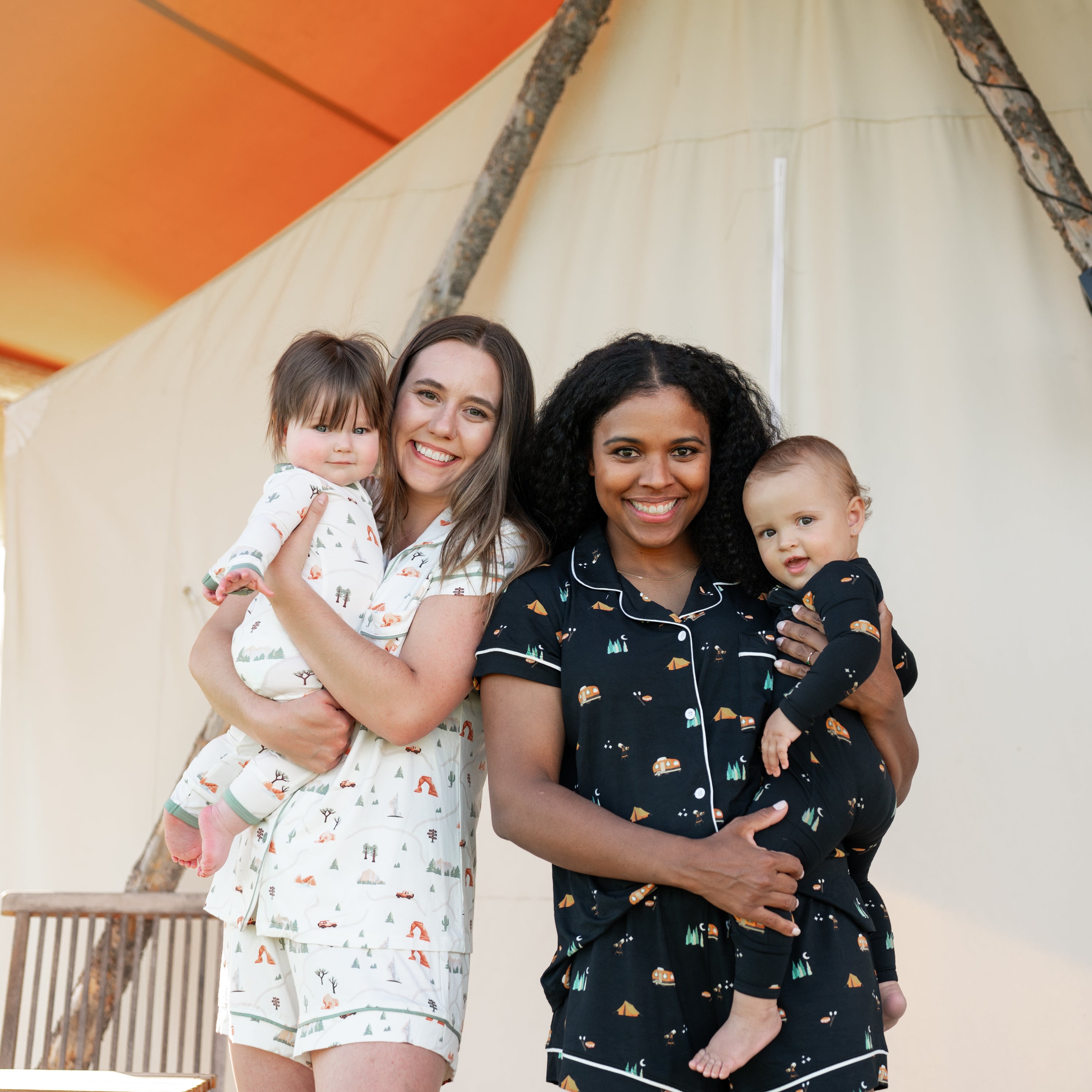  Women's Short Sleeve Pajama Set in Road Trip、mySite、layawaytickets