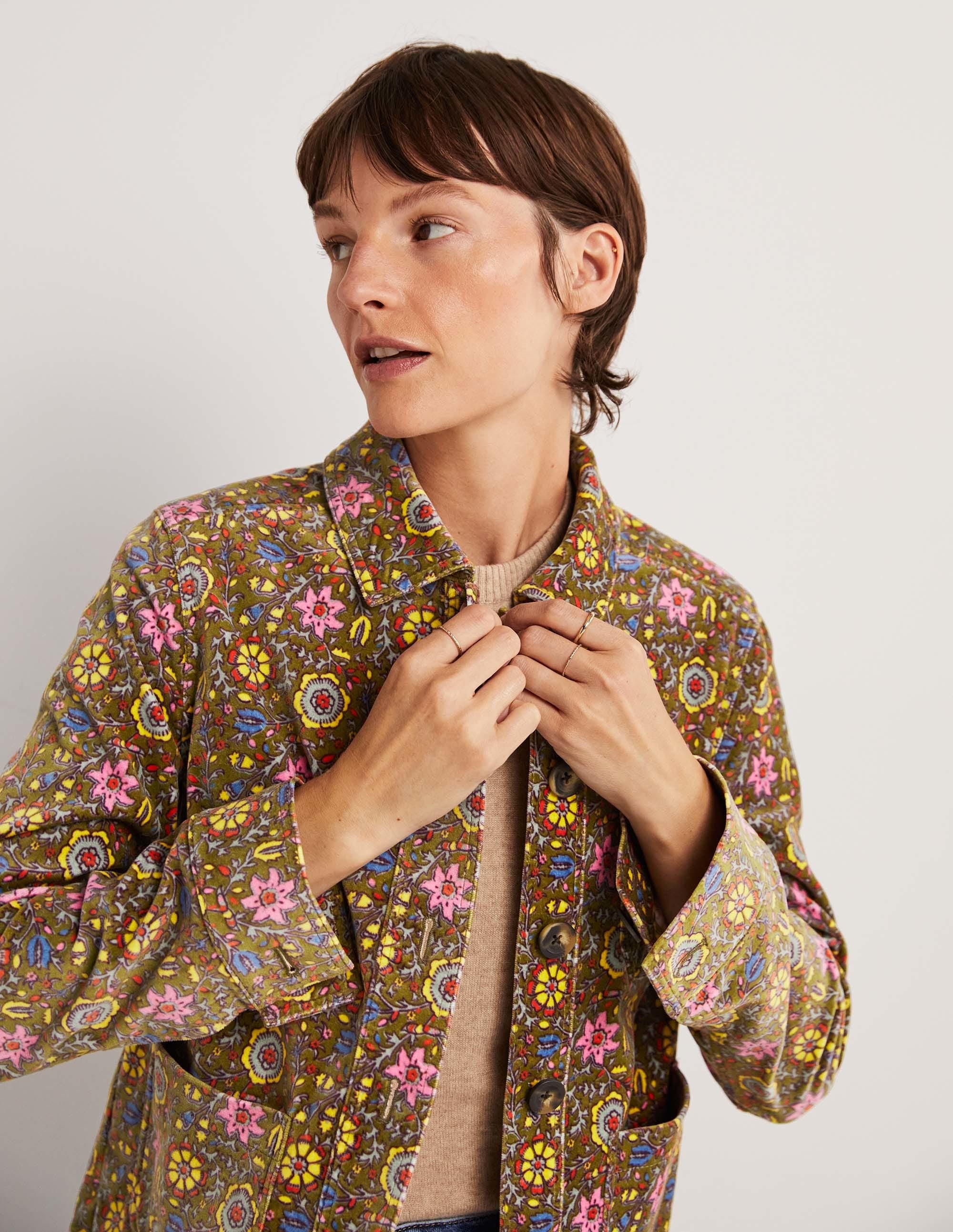  Velvet Chore Jacket-Sulphur Green, Enchanting Twig、mySite、ashleygrahame