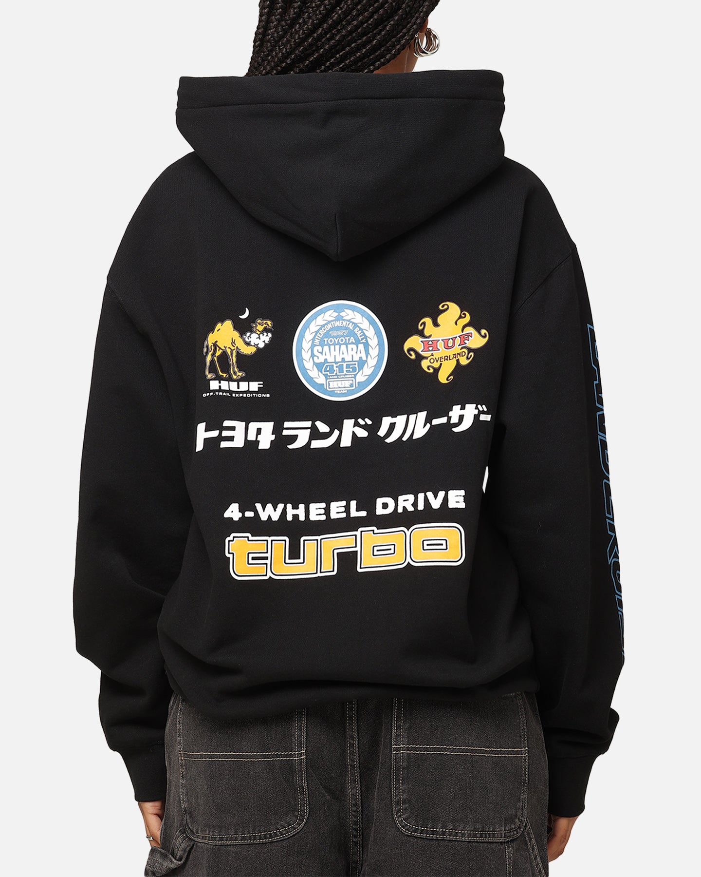 Huf X Toyota Sahara Rally Pullover Hoodie Black、mySite、zt4zffjzw