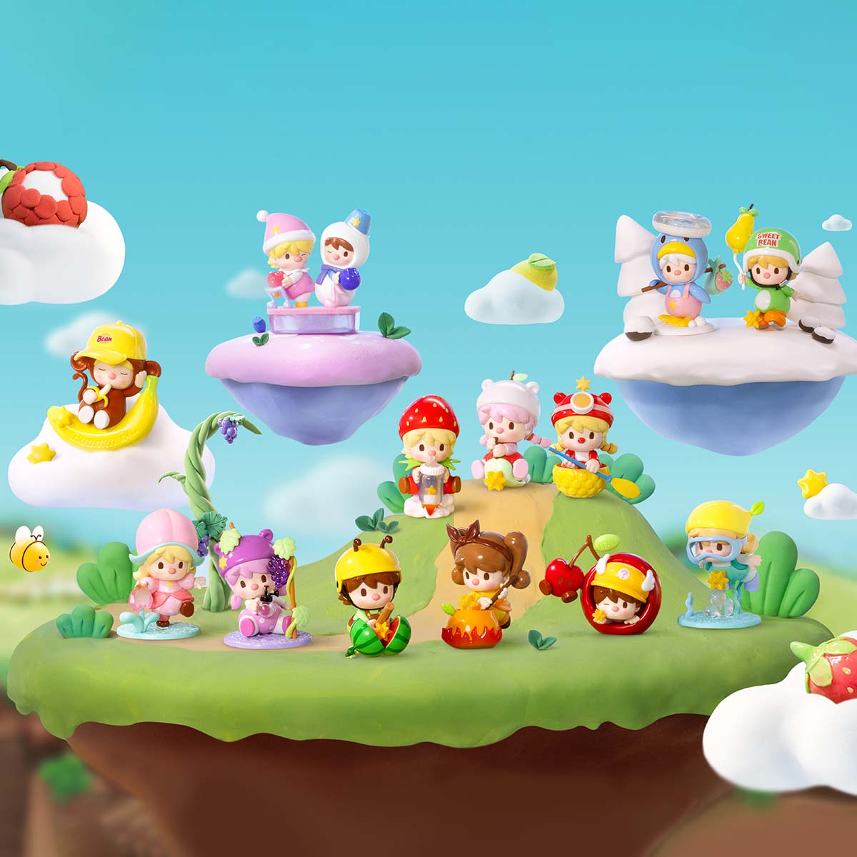  Sweet Bean Fruit World Adventure Series Figures、mySite、greenlandpopulation