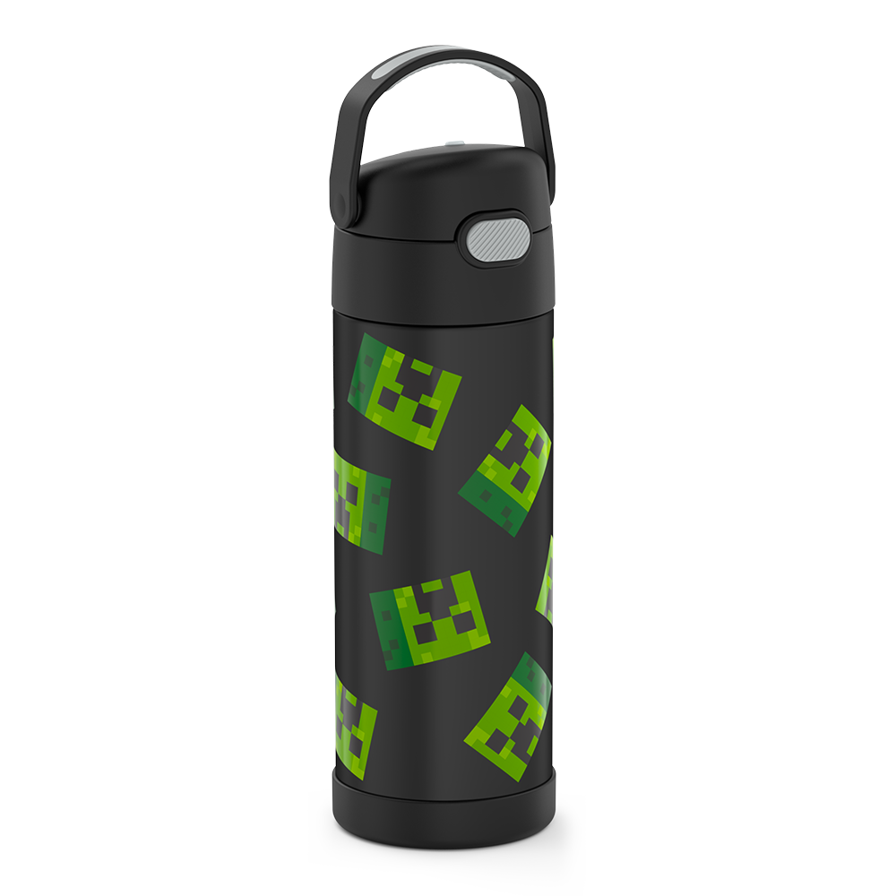 16oz FUNTAINER® WATER BOTTLE MINECRAFT、mySite、noshort