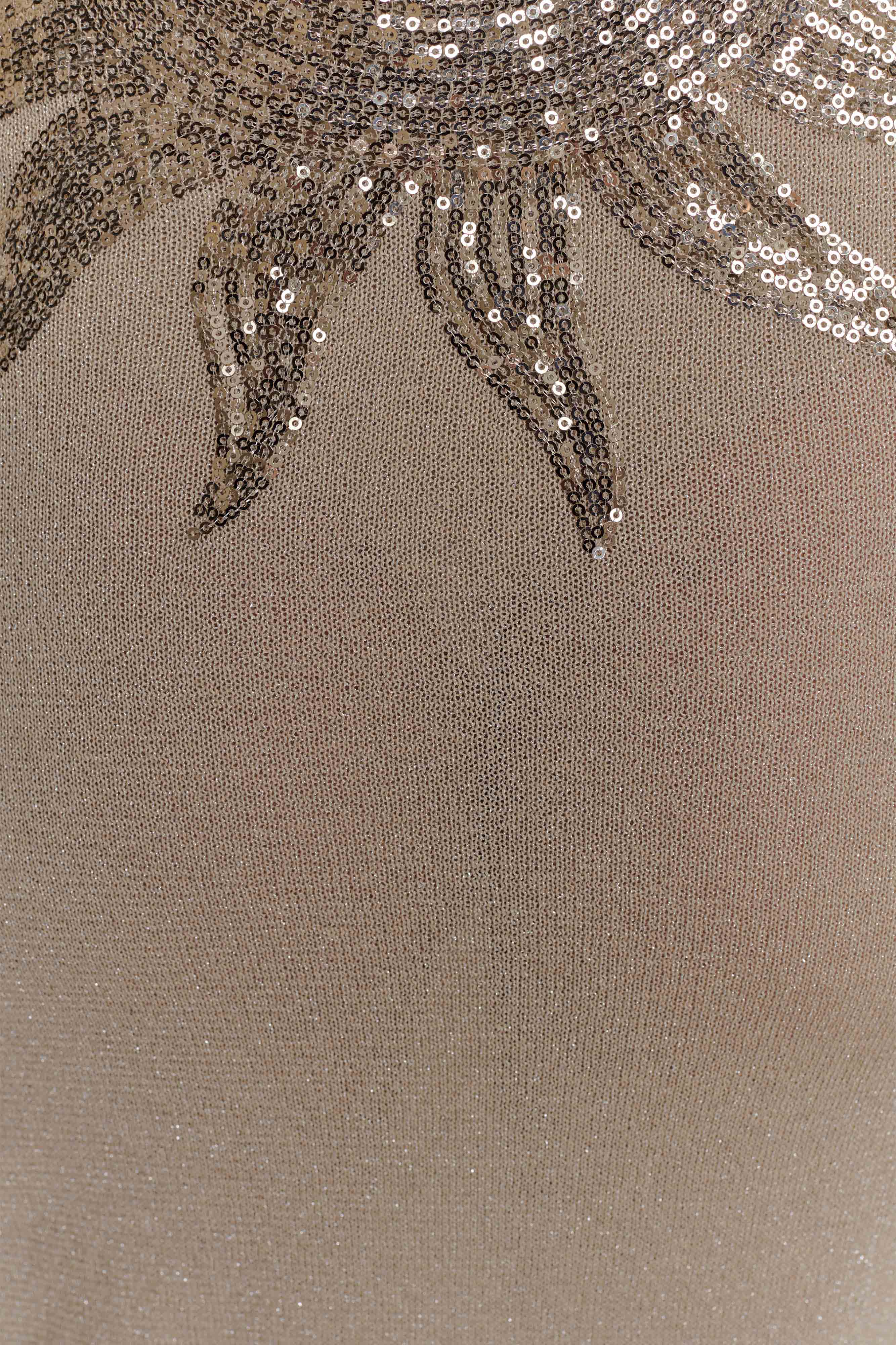 Atticus Knit Maxi Dress With Sequin - Gold、mySite、solidvoid