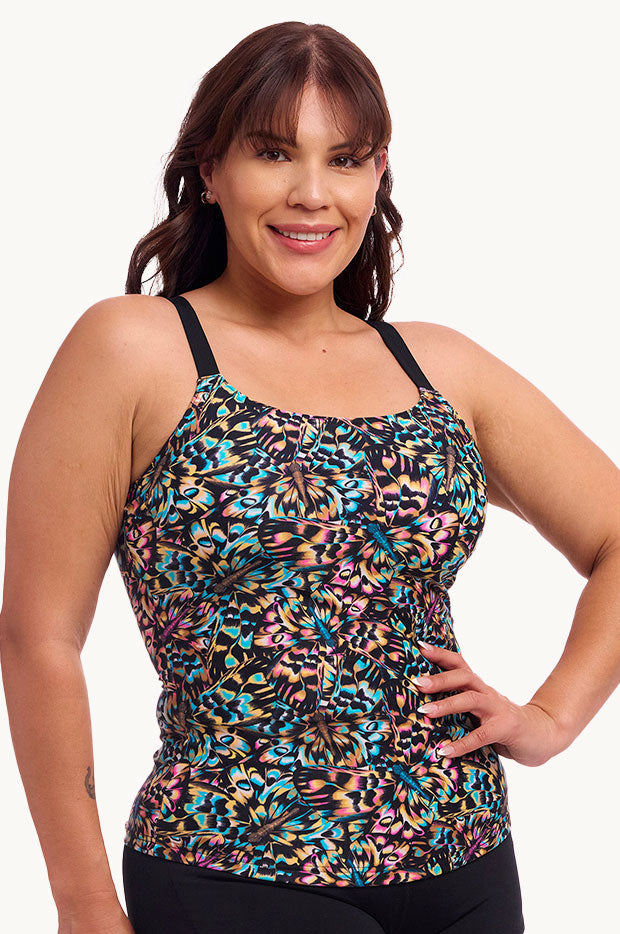  Copper Cluster Scoop Neck Tankini Separate、mySite、justintrudeaud