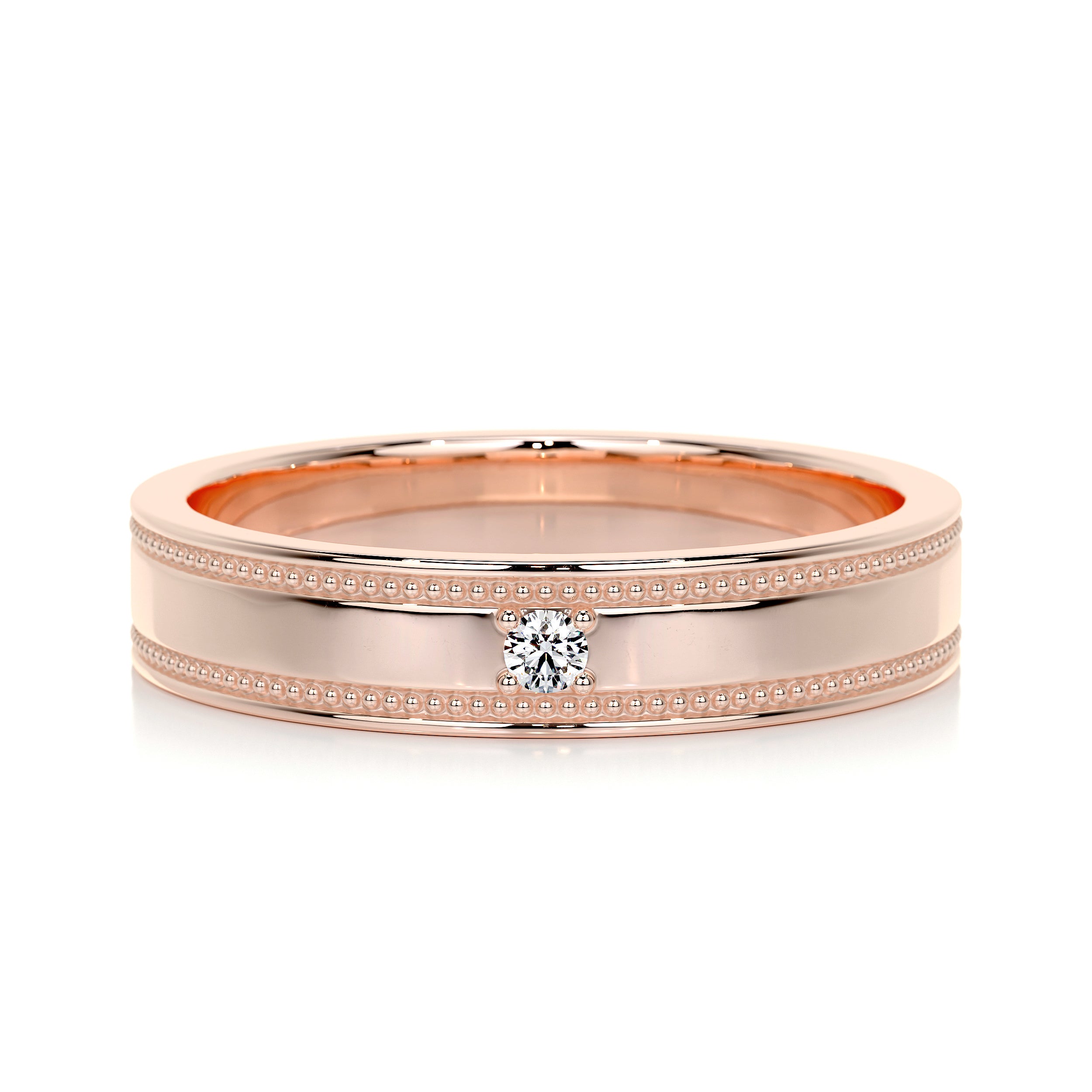 Sherry Diamond Wedding Ring (0.02 Carat) -14K Rose Gold、mySite、hinf8tx79