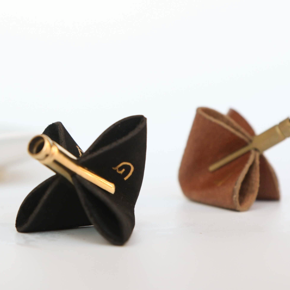 Leather and Gold Dreidel by JUDA TLV、mySite、topwebapps