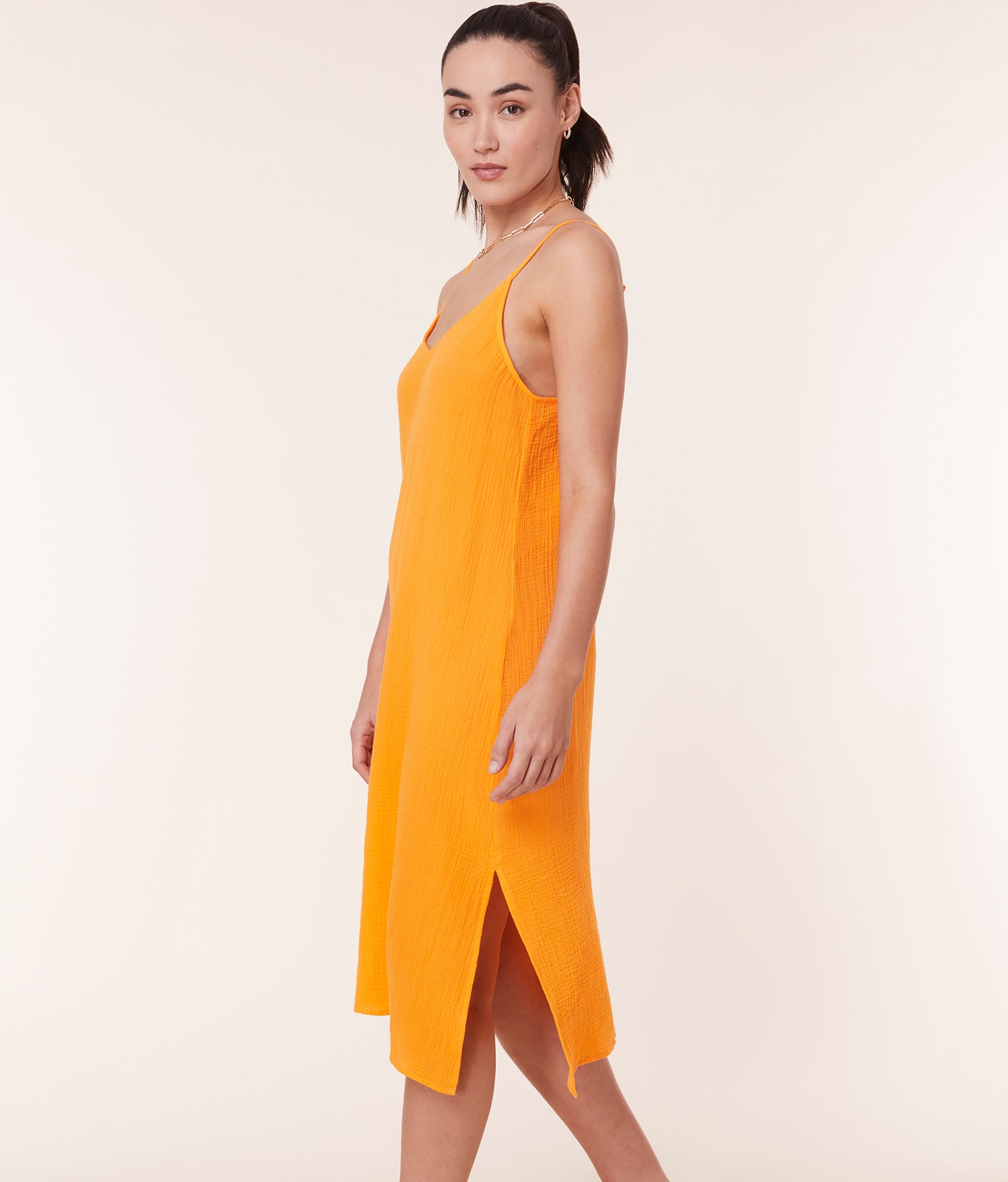  The Barreta Dress - Cotton Gauze - Marigold、mySite、ashleygrahame