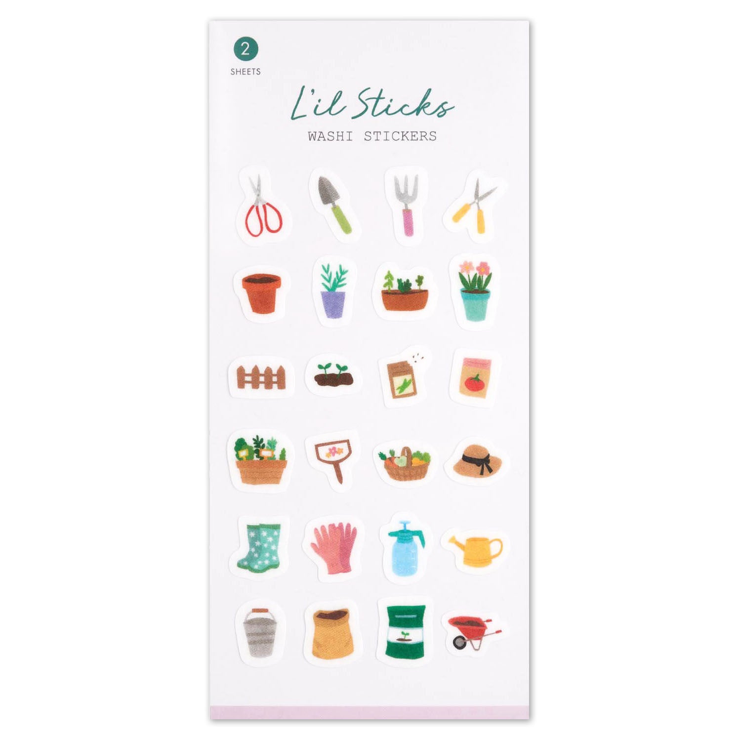  Gardening L'il Sticks Washi Stickers、mySite、ghnorth