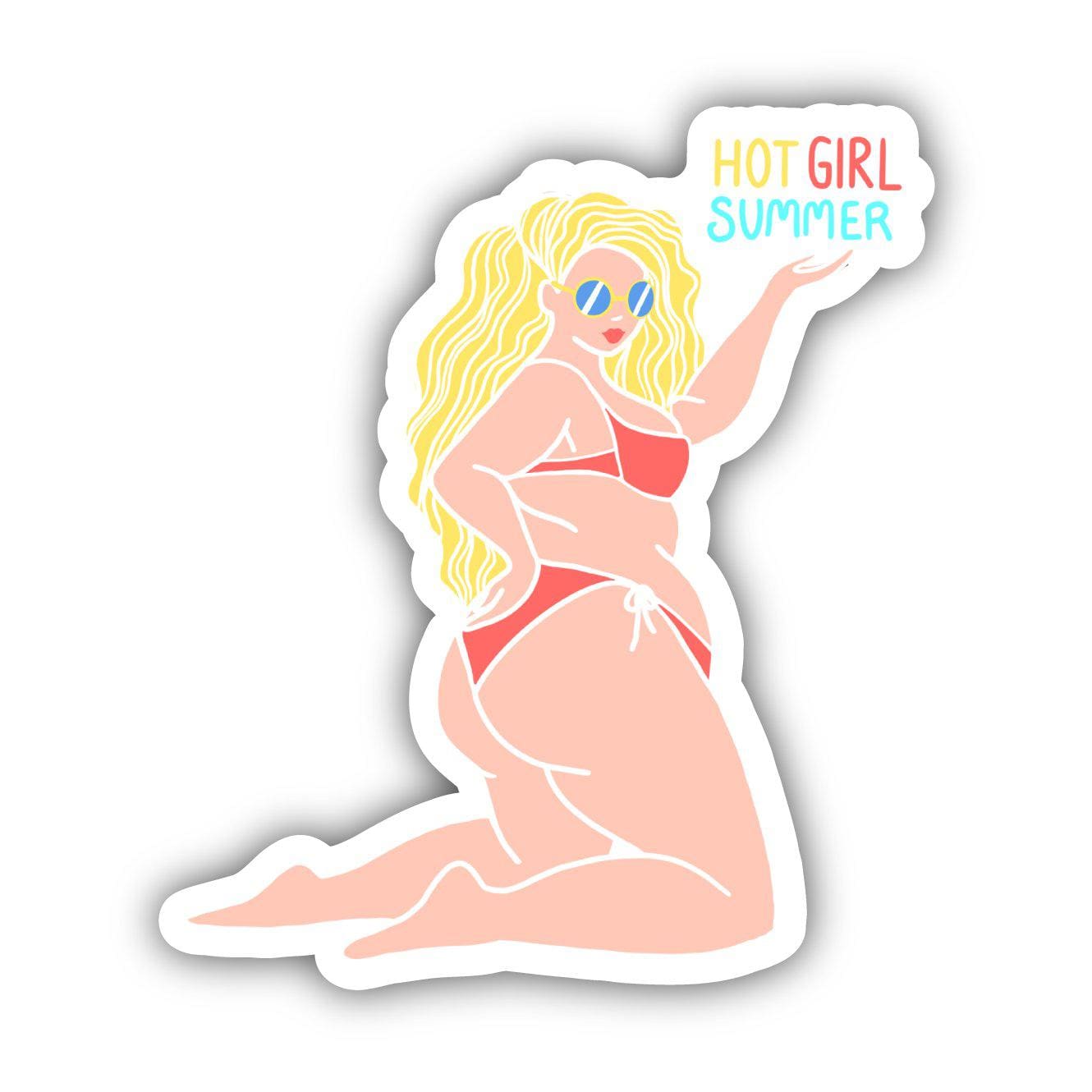  Hot Girl Summer Blonde Sticker、mySite、elrpsem3k