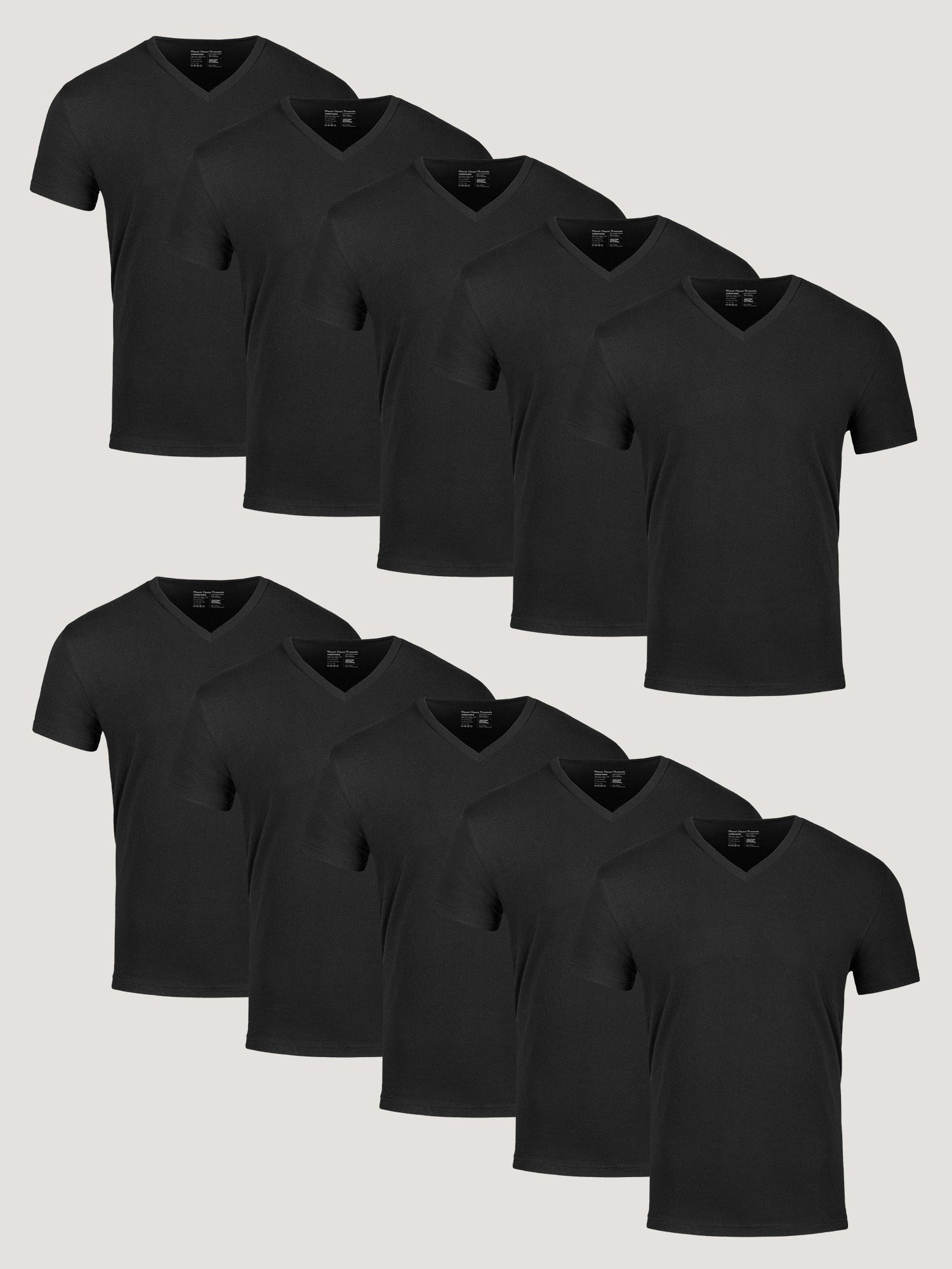  All Black V-Neck 10-Pack、mySite、ghnorth