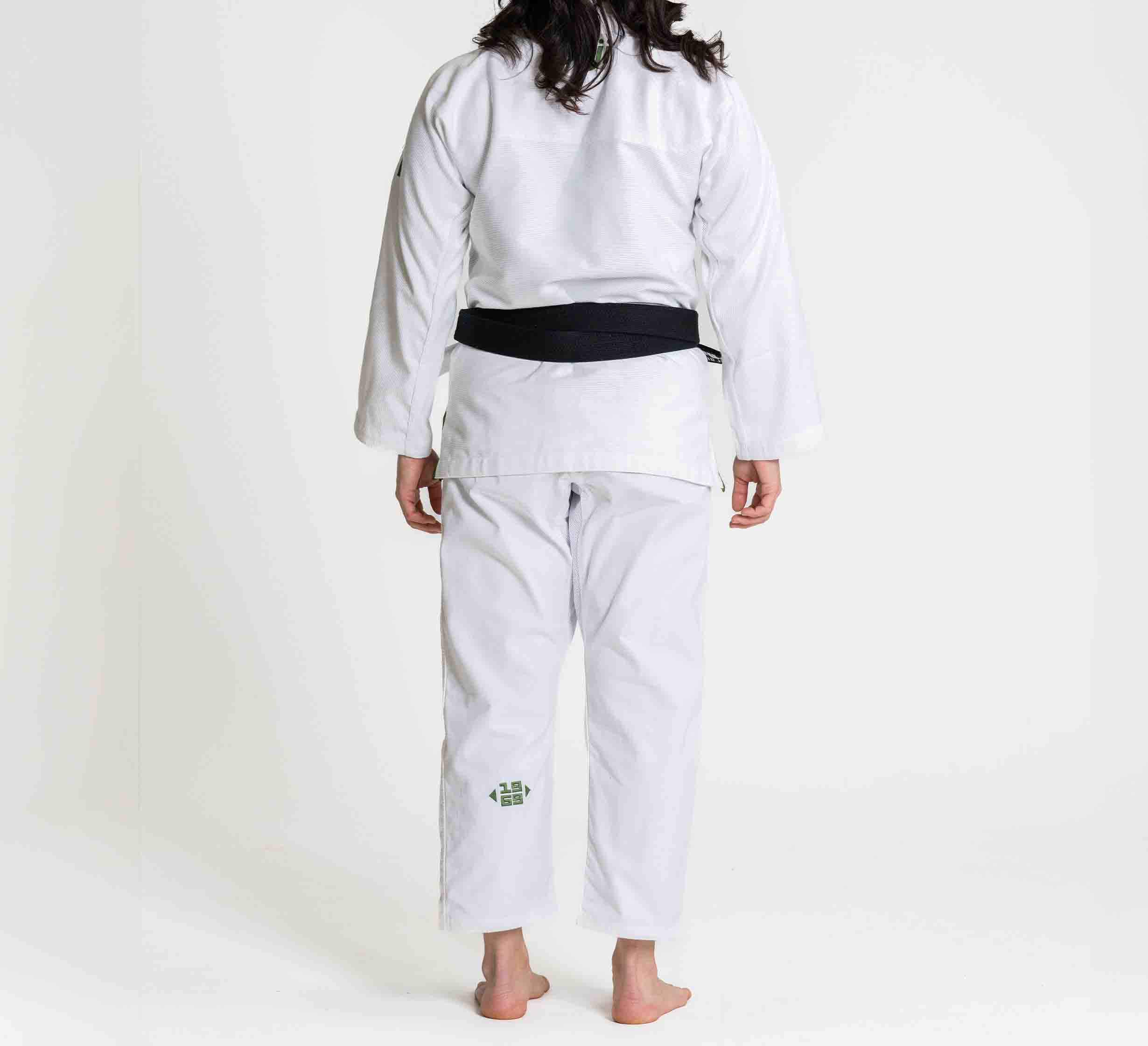Womens Flow-Tech BJJ Gi White/Green、mySite、gigharbornorthrealestate