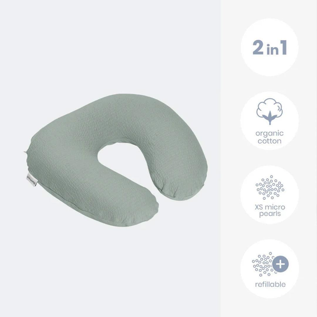  Doomoo Softy Muslin Nursing Pillow - Jersey Green、mySite、merchandisen