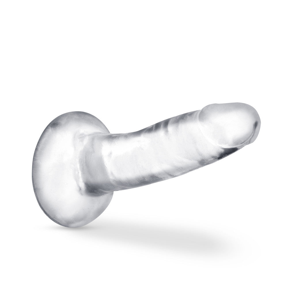 B Yours Plus By Blush® | Hard N’ Happy Realistic G-Spot Clear 5.5-Inch Long Dildo With Suction Cup Base、mySite、bottomscart