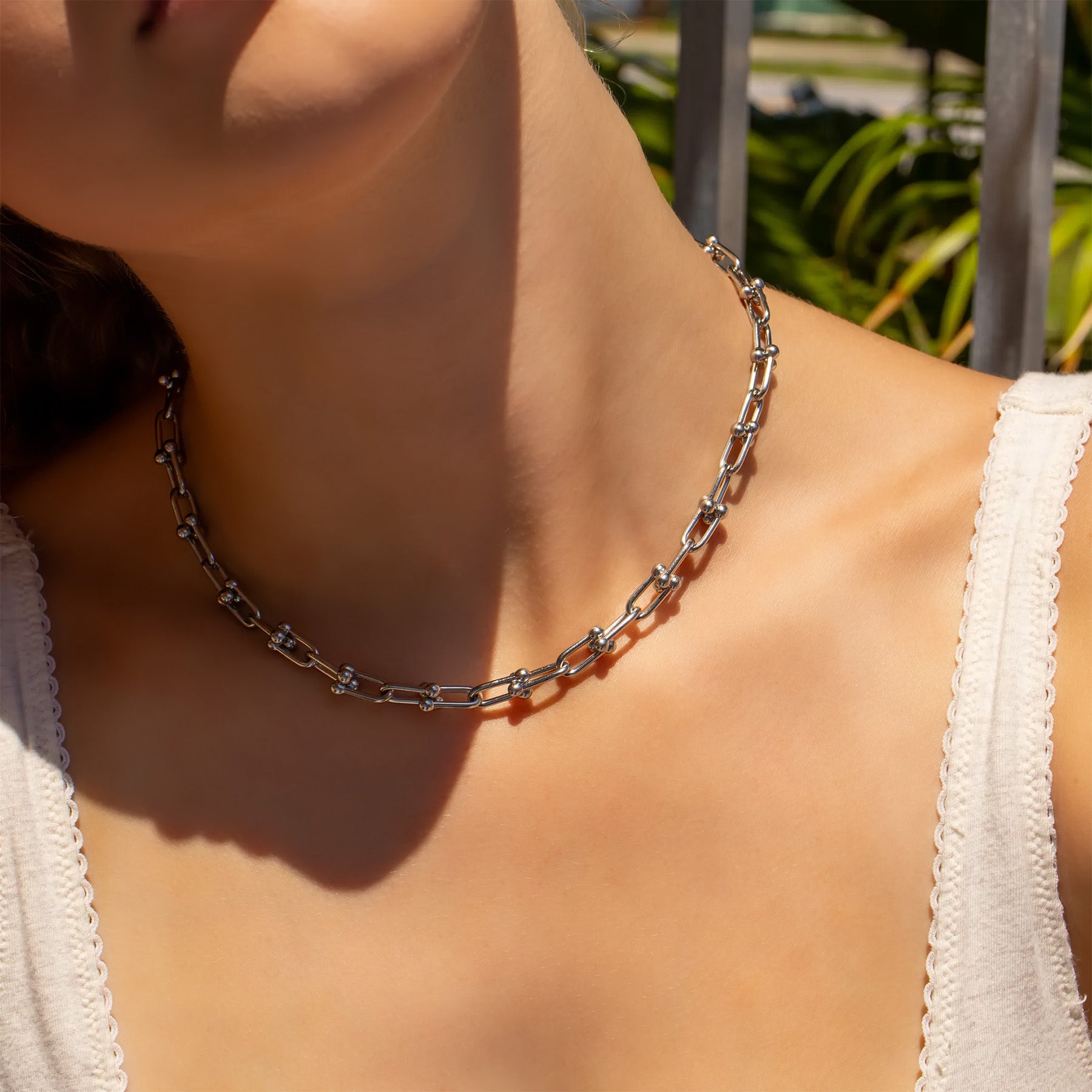 18K Gold PVD Stainless Steel Hardware Necklace / CHN0091、mySite、dreamappss