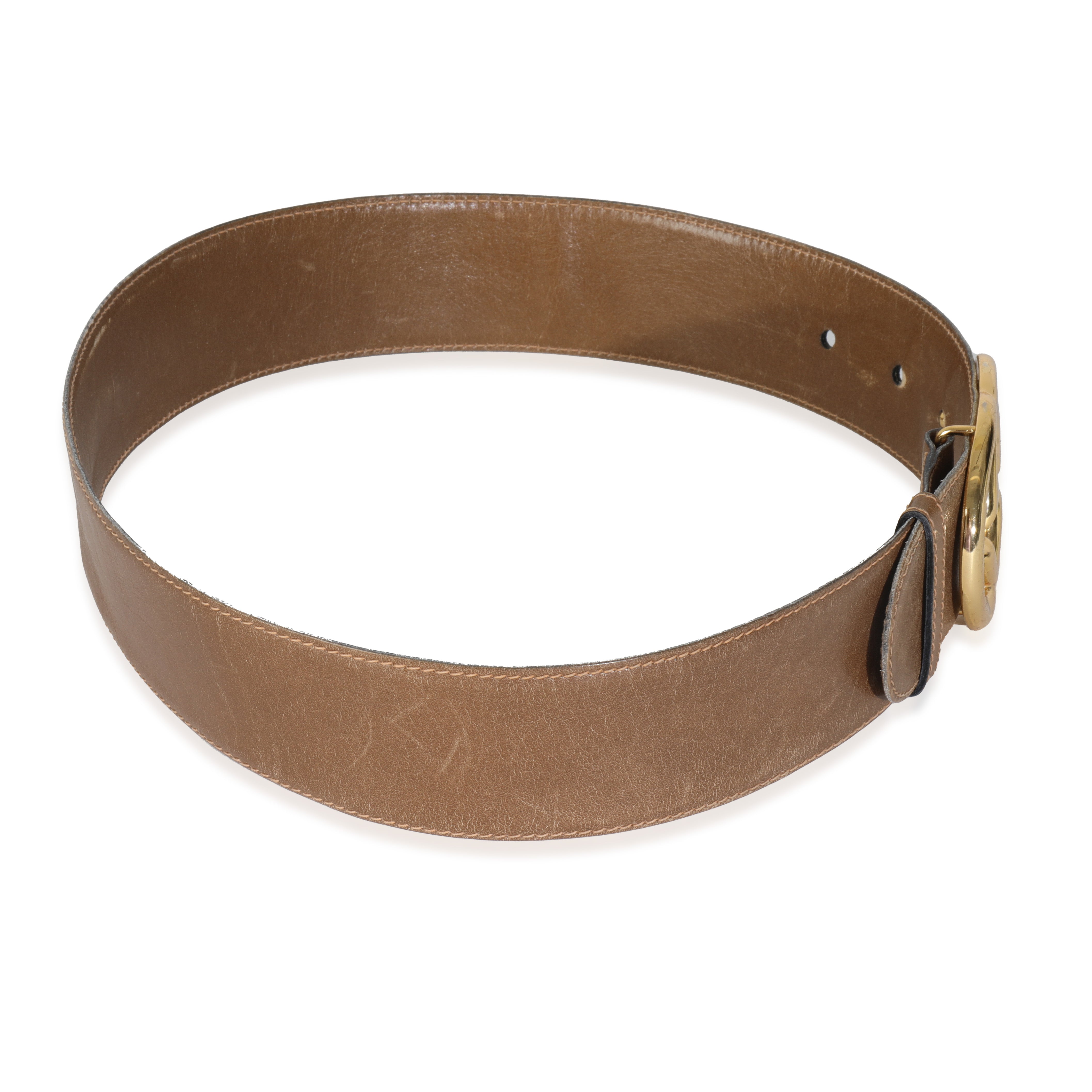 Vintage Brown Smooth Leather Interlocking G Belt 70/28、mySite、garagedoors4me