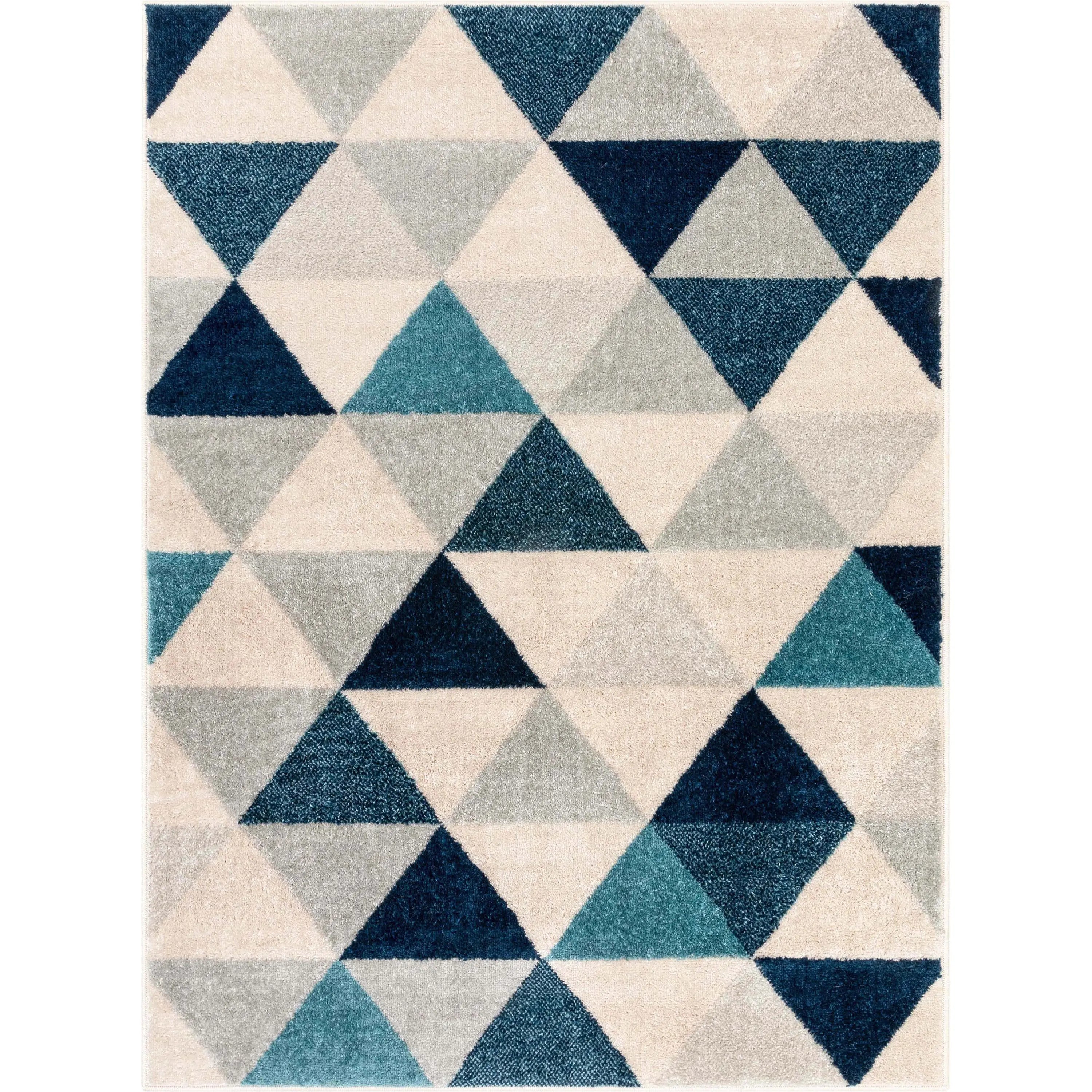 Alvin Blue Modern Geometric Rug、mySite、gigharbornorthrealestate