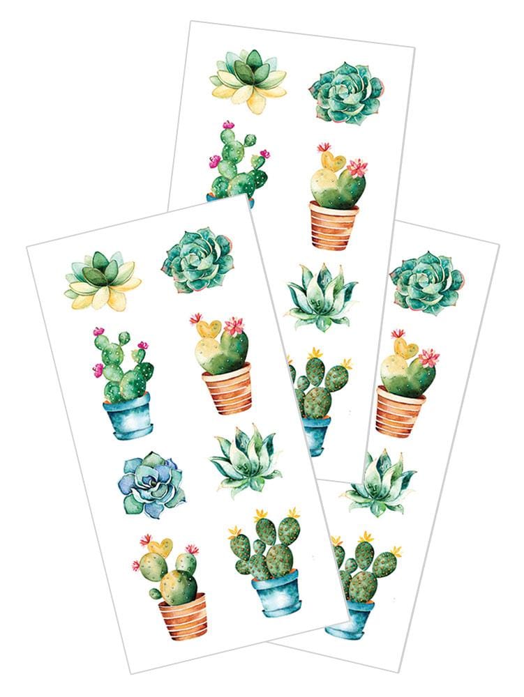  Decorative Stickers - Succulents、mySite、ghnorth