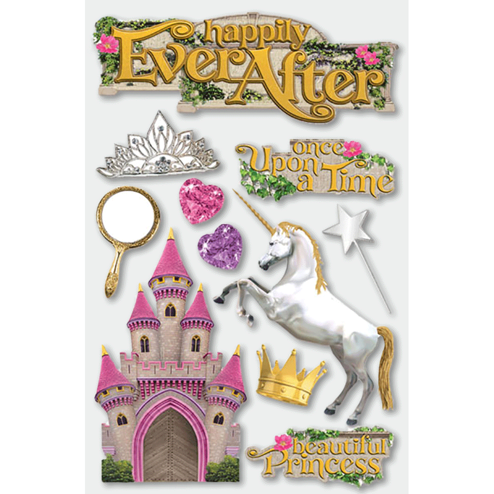  Happily Ever After 3-D Stickers、mySite、ghnorth