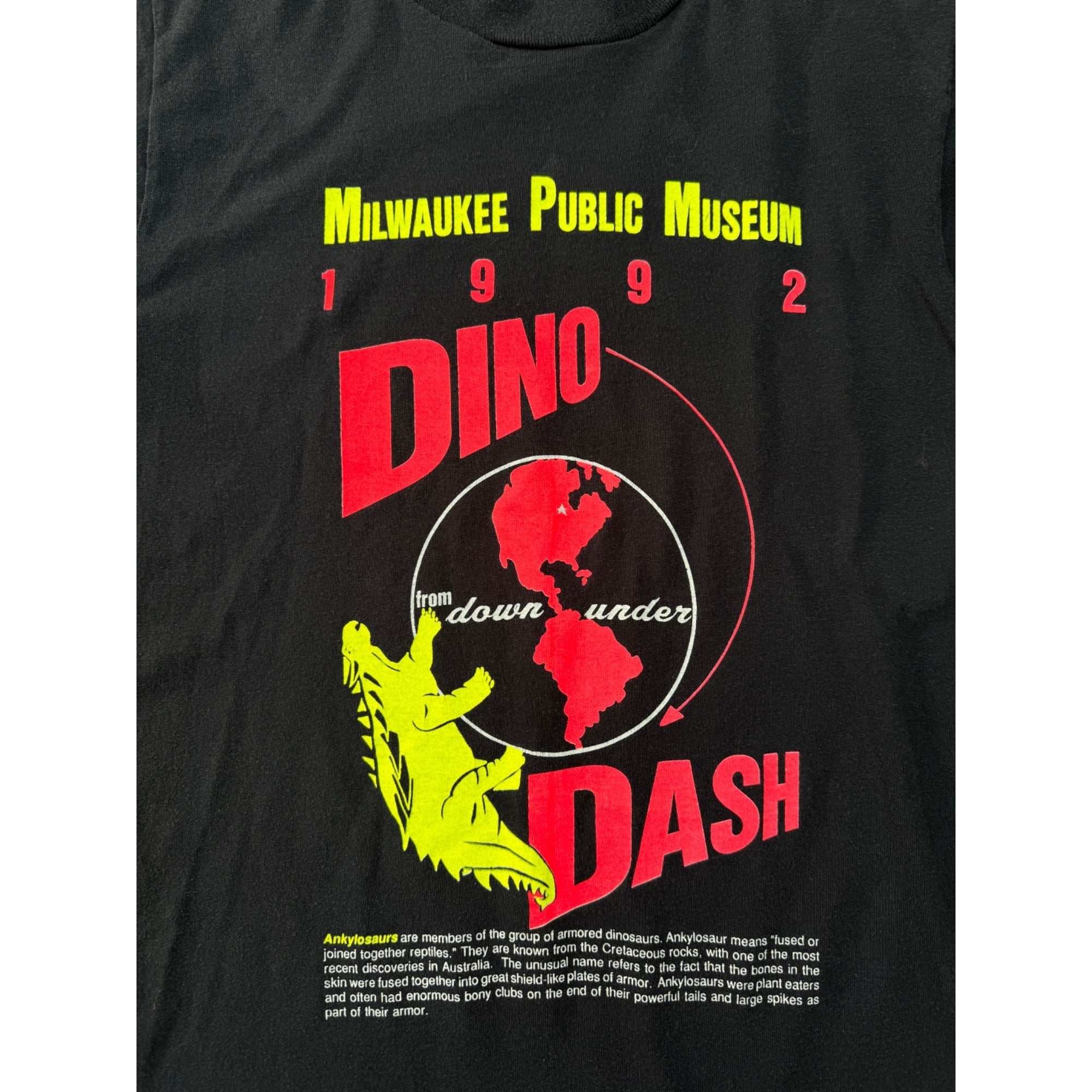 92' Milwaukee Public Museum Dino Dash Single Stitch Tee T-Shirt Small、mySite、garagedoors4me