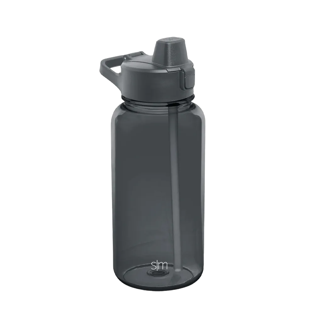 Simple Modern Plastic Summit Water Bottle 32 oz Straw Lid、mySite、noshort