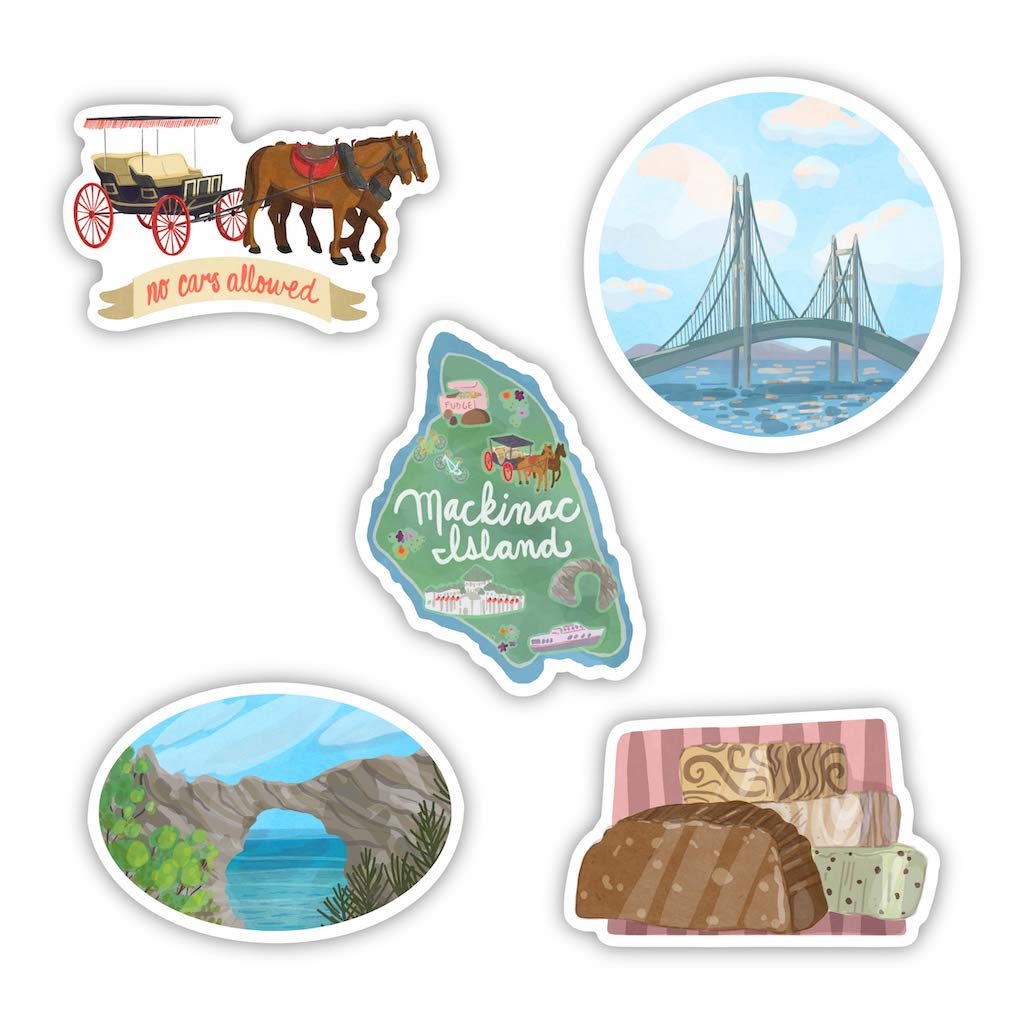  Mackinac Island Michigan - 5 Pack、mySite、ghnorth