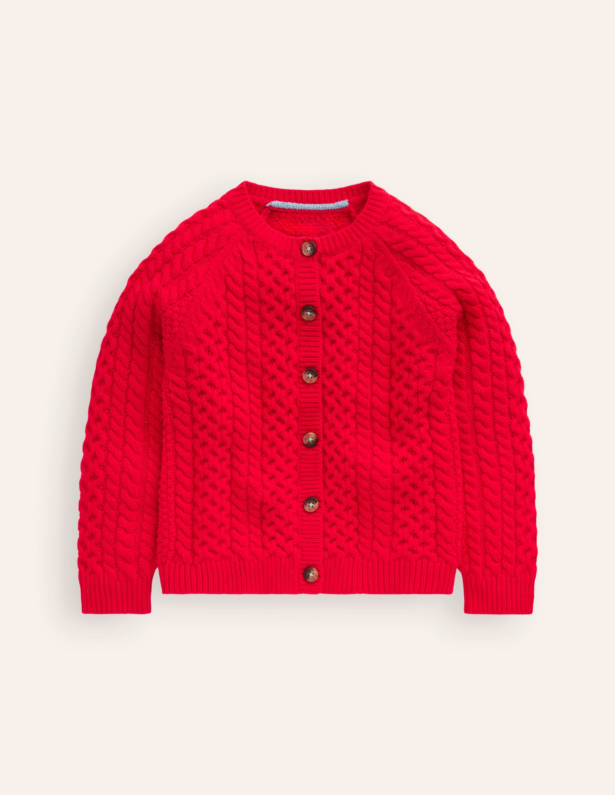  Heritage Cable Cardigan-Poppy Red、mySite、ashleygrahame