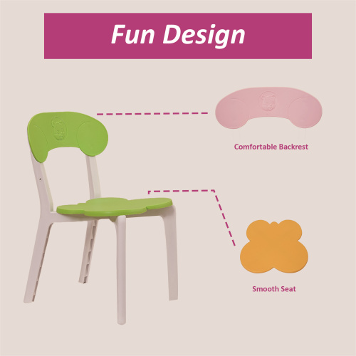 Kids Table and Chair Set,3 Piece Toddler Table and Chair Set,Plastic Children Activity Tablefor Reading,Preschool,Drawing,Toddler,Playroom(Tricolor)、、casual