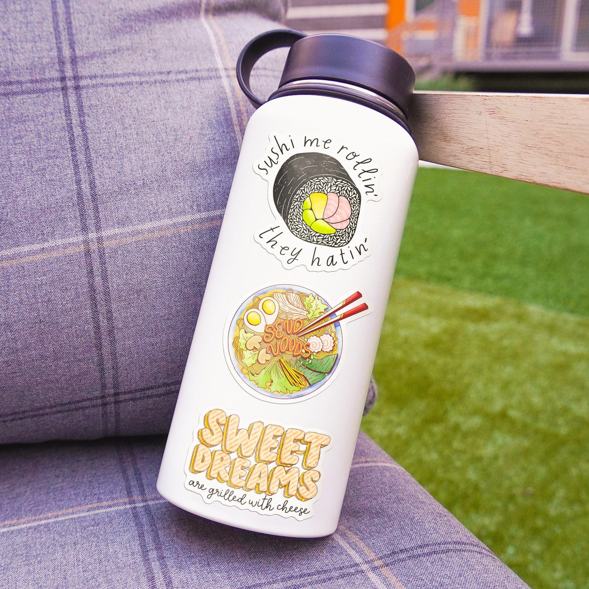  Food Pun Stickers 5 Pack、mySite、elrpsem3k