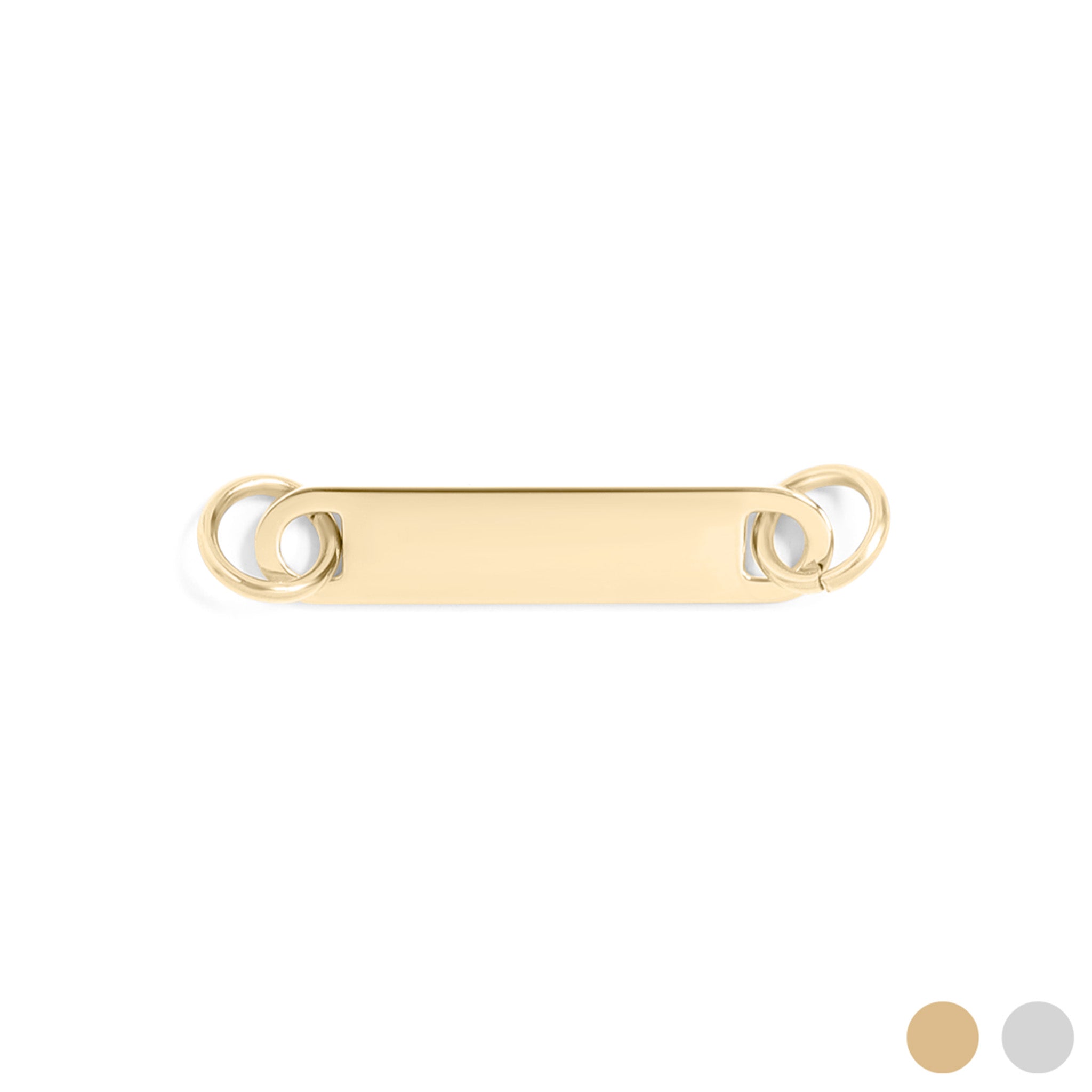 18K Gold PVD Stainless Steel Blank Bar Connector Charm / SBB0318、mySite、dreamappss